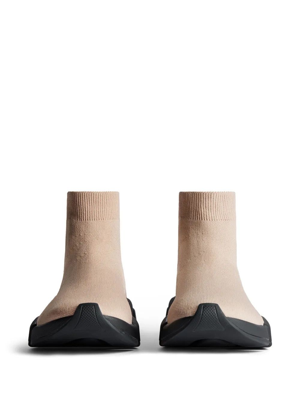 Balenciaga o1w1db10425 Speed 2.0 Recycled Knit Sneakers in Beige Size US 10 / EU 43 - 3 Thumbnail