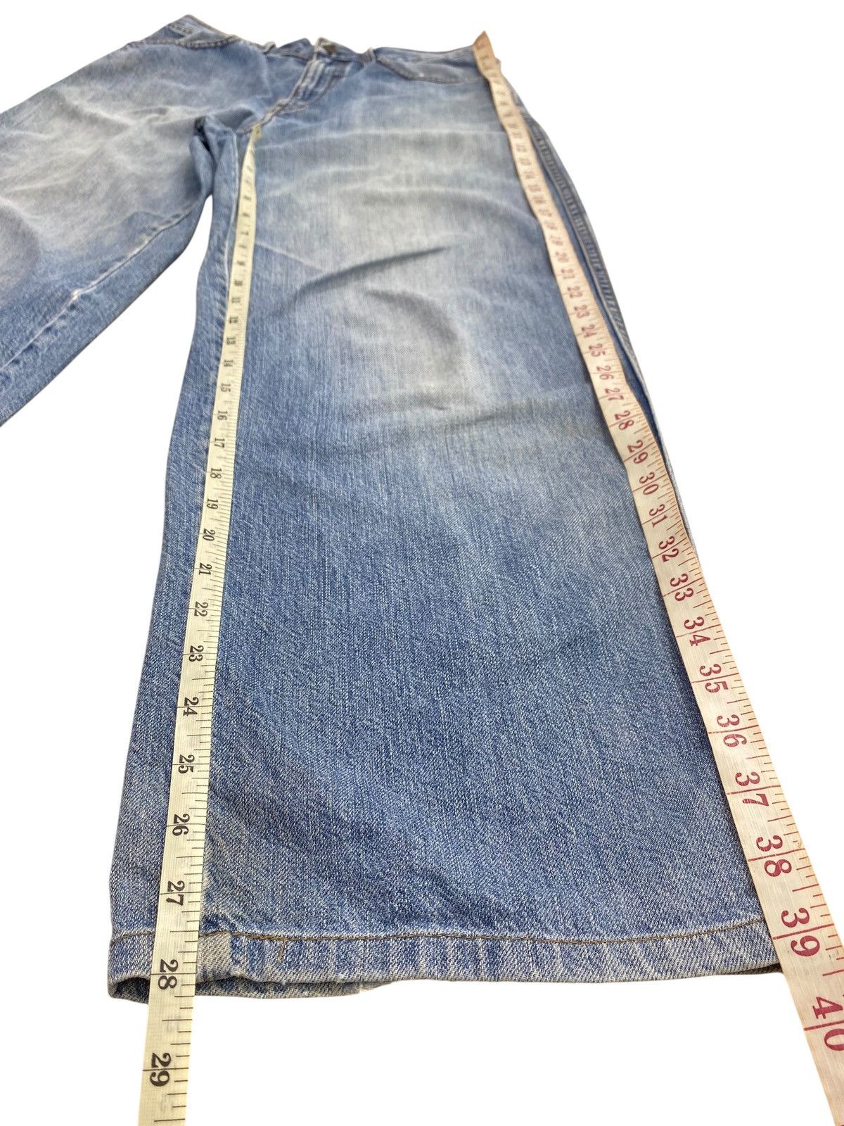 Uniqlo Uniqlo Brand Acid Blue Wash Style Baggy Jeans Size US 28 / EU 44 - 10 Thumbnail