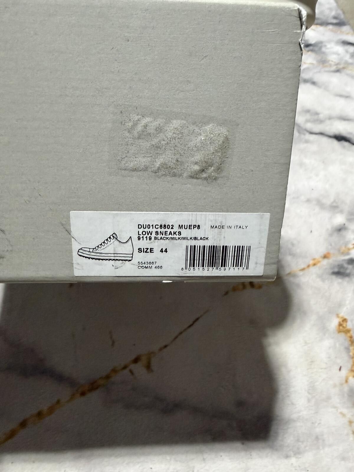 Rick Owens Rick Owen’s EDFU DRKSHDW Ramone Low ‘Stop Your Breath’ Black Size US 11 / EU 44 - 8 Thumbnail