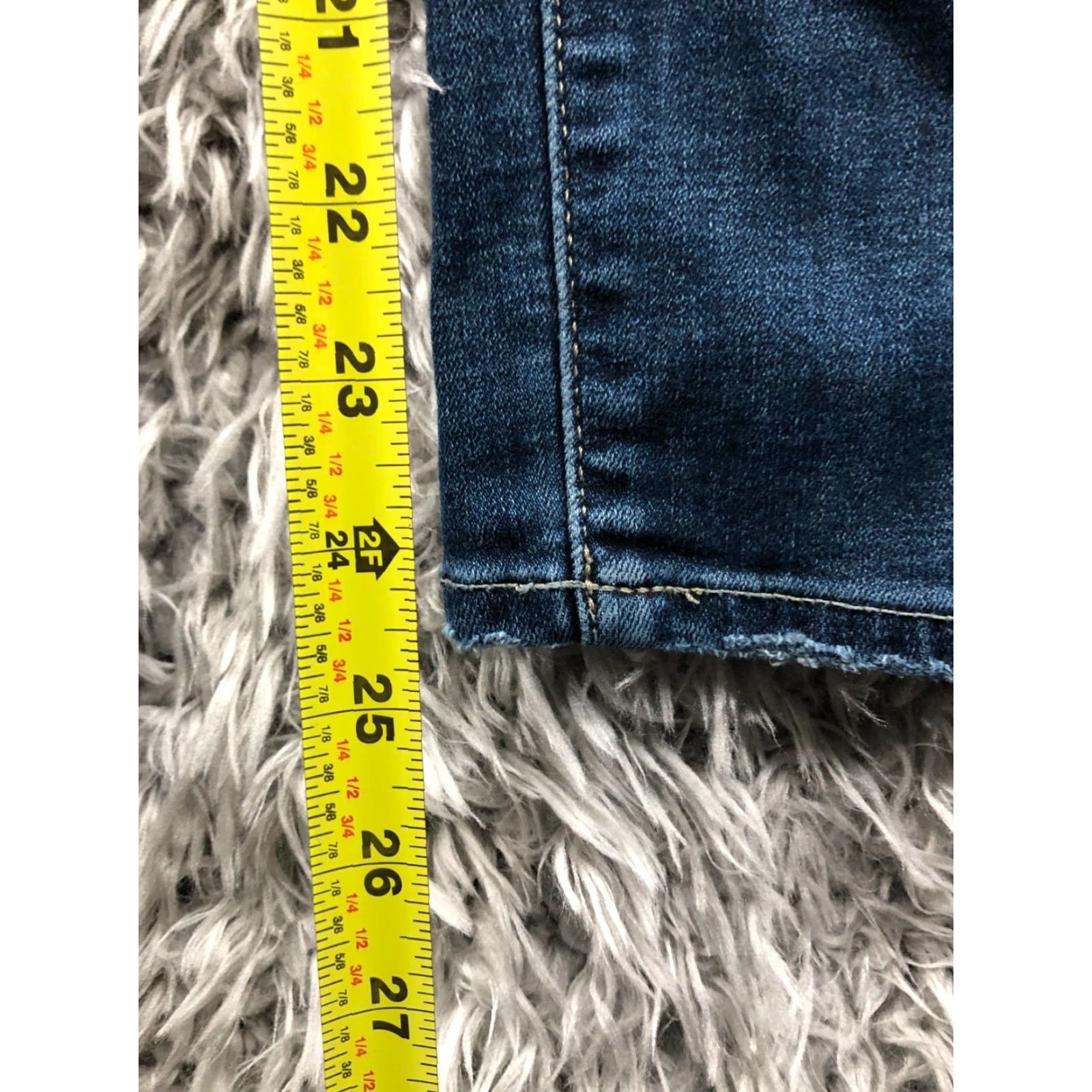 Lucky Brand Lucky Brand Lolita Skinny Jeans Size 0 Womens Mid Rise Dark Wash Blue Denim Skinny Jeans Women Slim Fit 5-Pocket Denim Blue Size 25" / US 0 / IT 36 - 3 Thumbnail