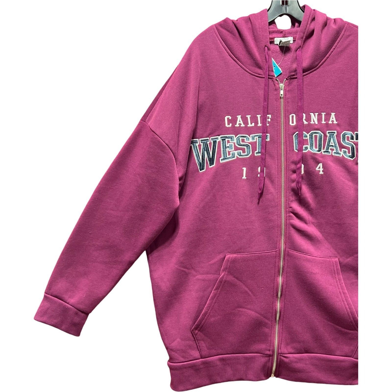 rue21 Rue 21 - Women's Long Sleeve Hooded Sweatshirt - Purple - 1X Size XL / US 12-14 / IT 48-50 - 13 Thumbnail