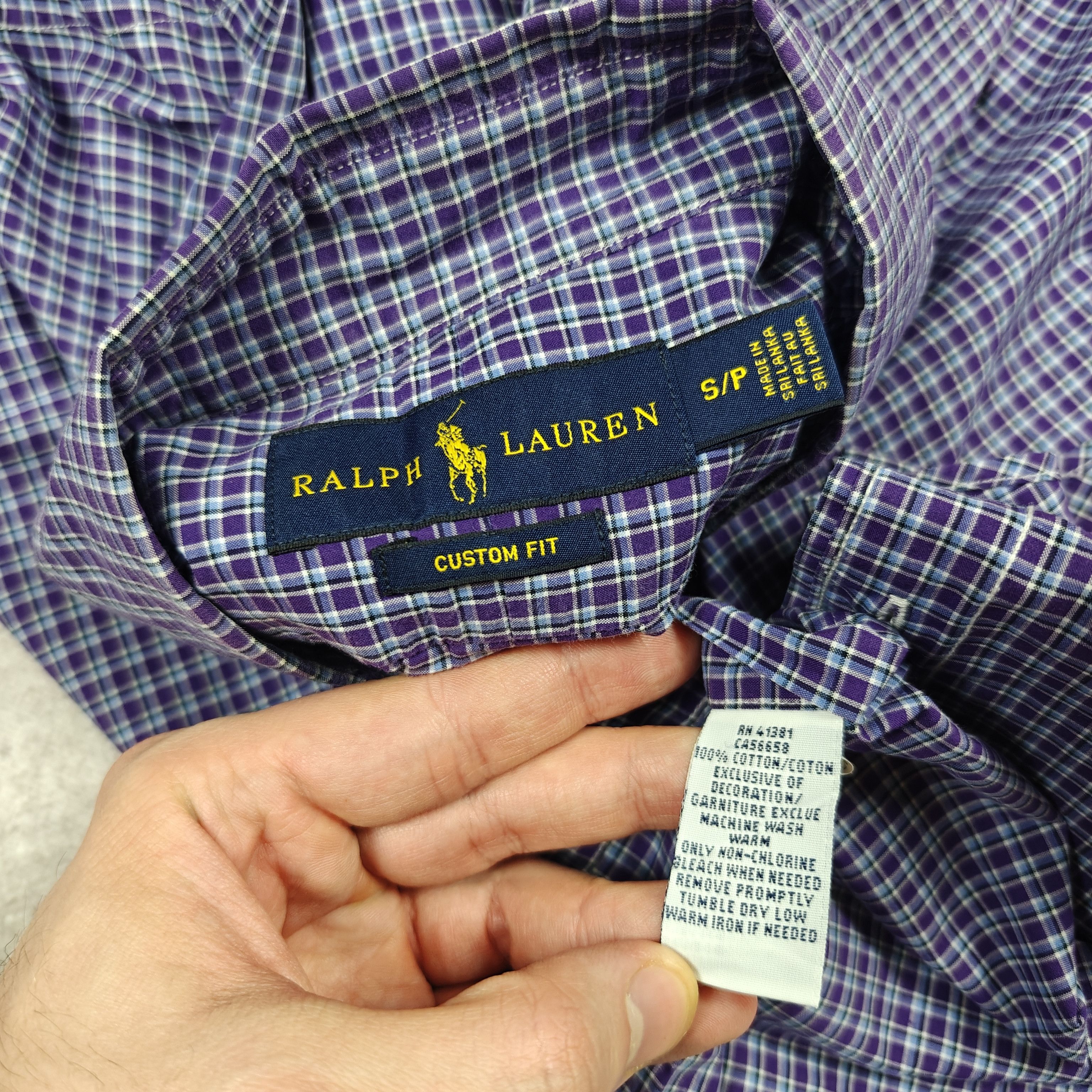 Polo Ralph Lauren Polo Ralph Lauren Shirt Collared Custom Fit Check size S Size US S / EU 44-46 / 1 - 7 Thumbnail