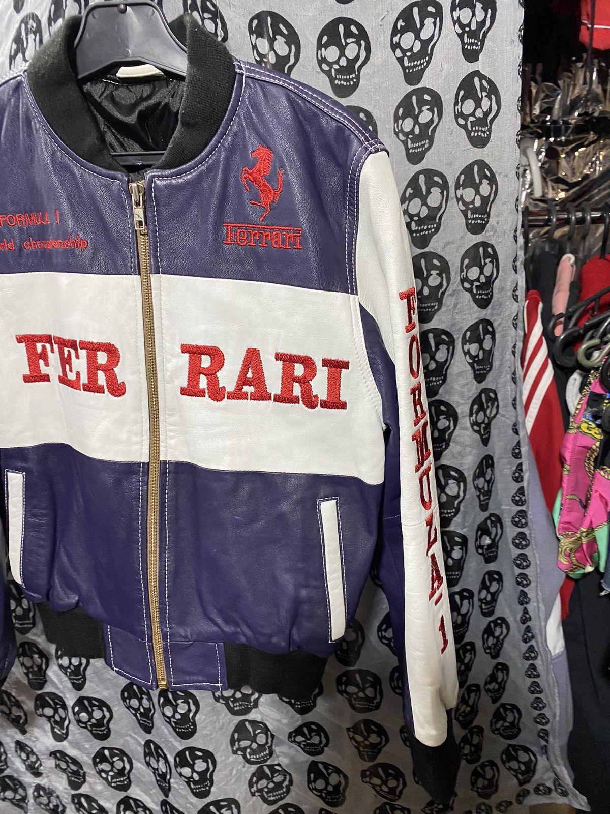 Ferrari Ferrari Vintage leather jacket big logo for woman Size XS / US 0-2 / IT 36-38 - 4 Thumbnail