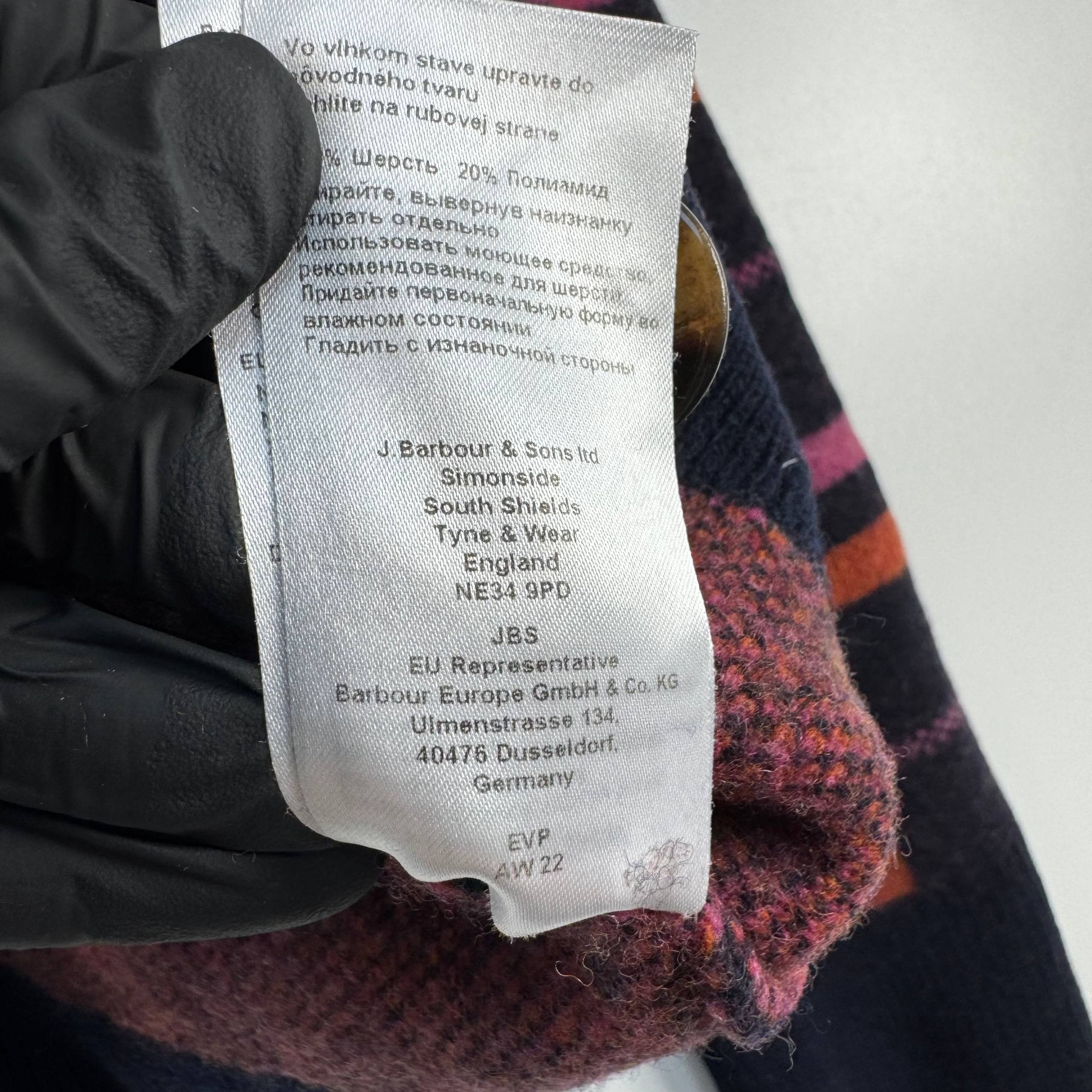 Barbour Barbour Plaid Wool Blend Cardigan Pink Navy Womens Size S Size S / US 4 / IT 40 - 5 Thumbnail