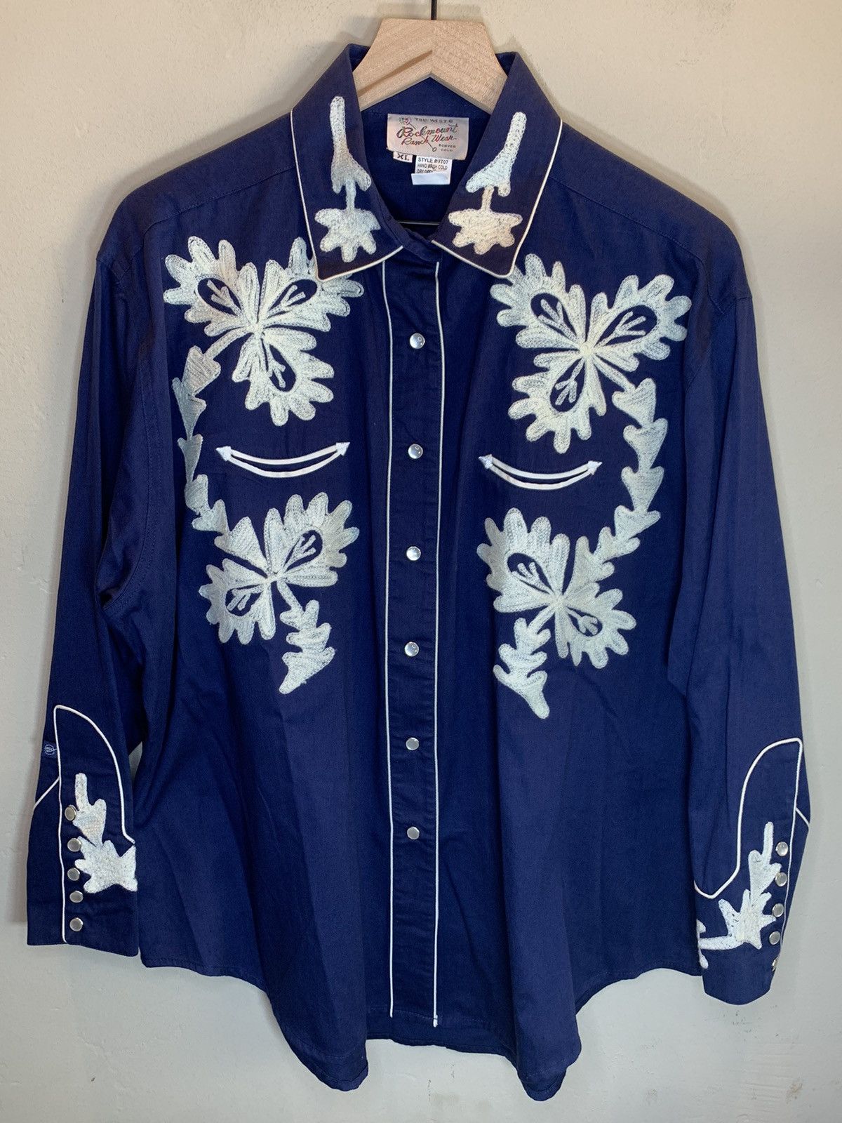 *RARE* Rockmount Chainstitch Ranch Wear Pearl Button Shirt