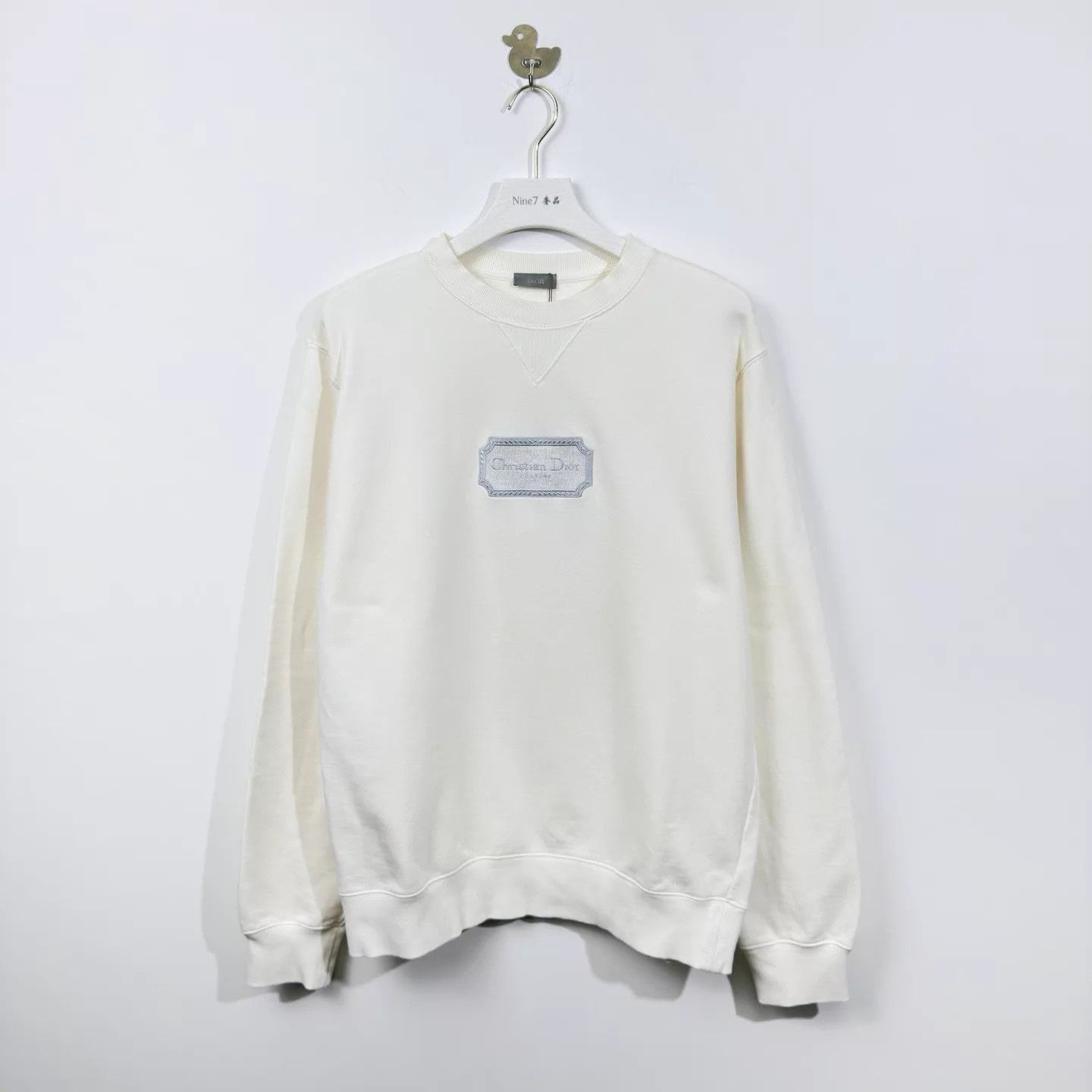 Dior Dior CD Embroidered Logo White Crewneck Sweatshirt L Size US L / EU 52-54 / 3 - 1 Thumbnail
