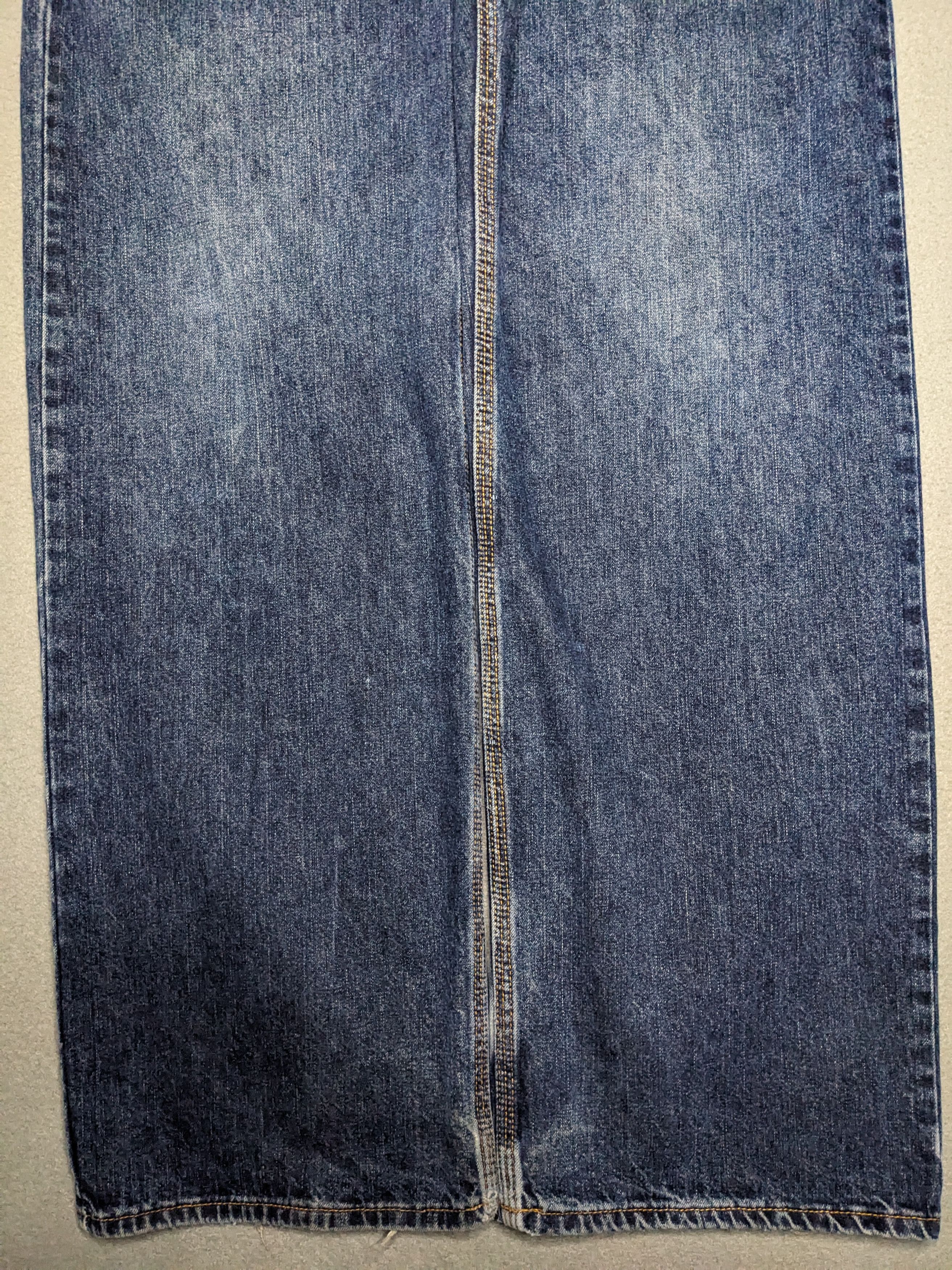 Gap VINTAGE Gap Worker Jeans 34x33 Denim Wide Leg Straight Y2K Size US 34 / EU 50 - 2 Thumbnail