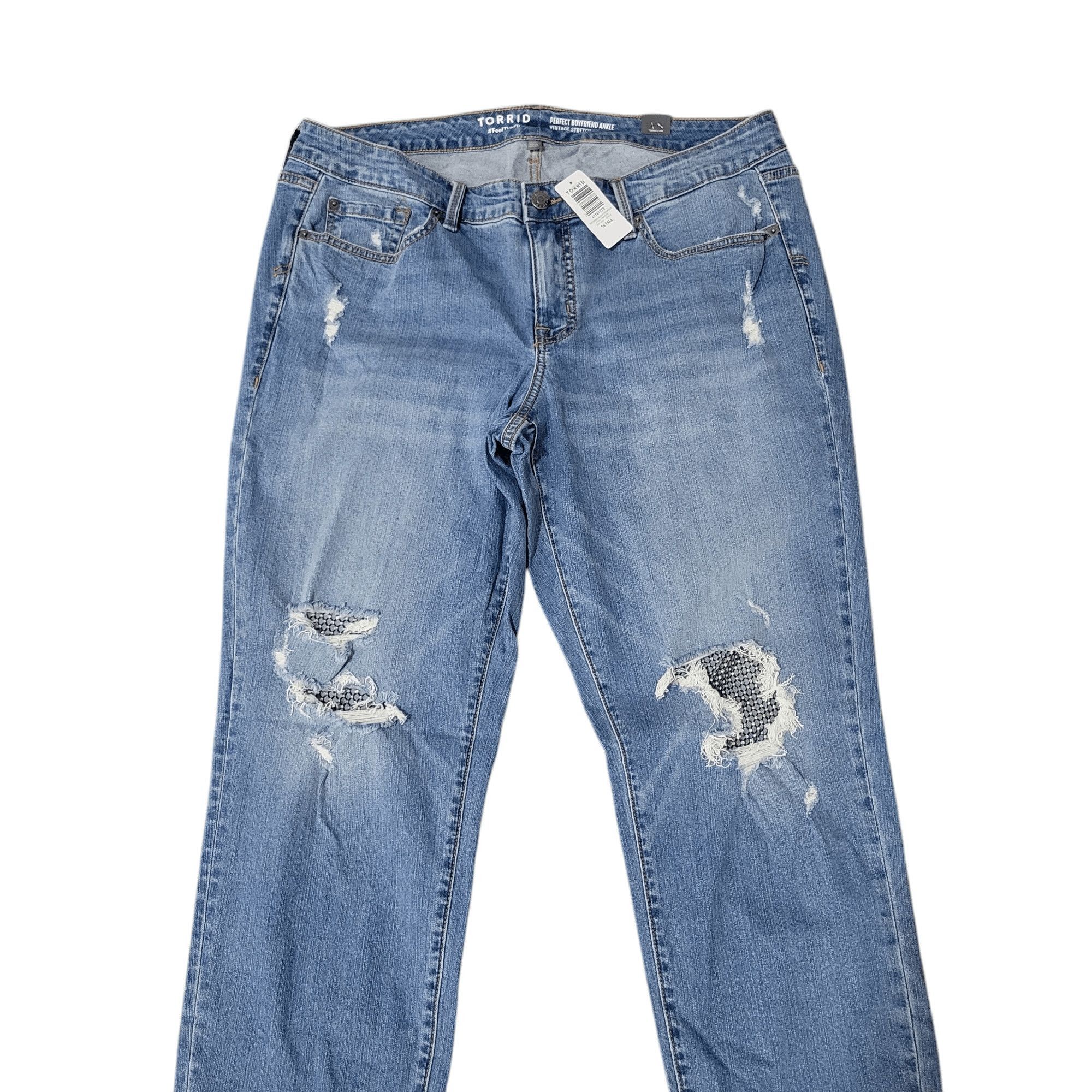 Torrid Torrid Perfect Boyfriend Ankle Vintage Stretch Jeans 16T Size 38" / US 16 / IT 52 - 2 Thumbnail