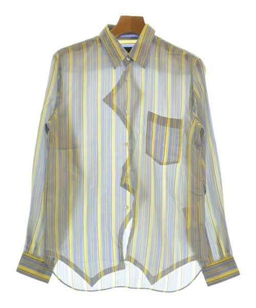 Comme des Garcons Homme Plus Shirt Long Sleeve Stripes Light blue x Yellow x Gray Size US XS / EU 42 / 0 - 1 Thumbnail