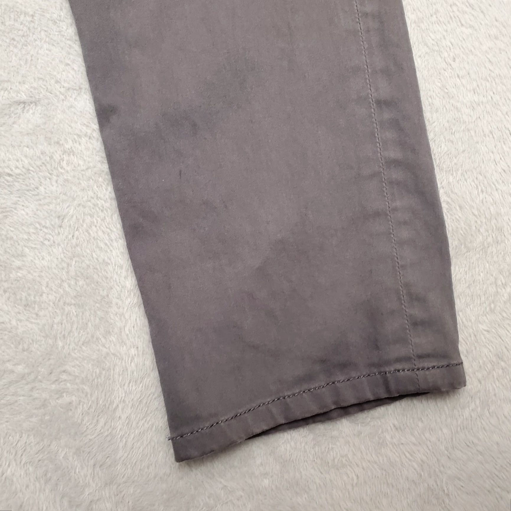 Vintage Adriano Goldschmied Pants Mens 33x34 Gray Tellis Modern Slim Fit Casual Chino Shirt Size US 33 - 3 Thumbnail