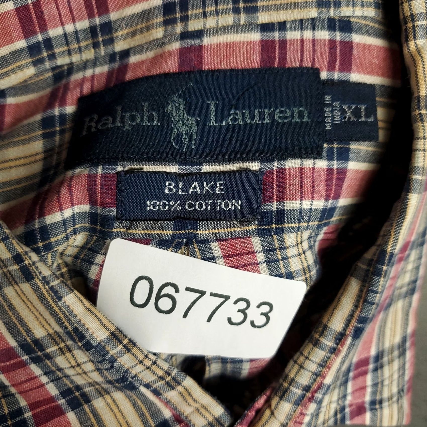 Ralph Lauren Ralph Lauren Shirt Mens XL Plaid Button Up Short Sleeve Blue Red Classic Preppy Casual Button-Down Collar Men’s Polo Shirt Size US XL / EU 56 / 4 - 7 Thumbnail