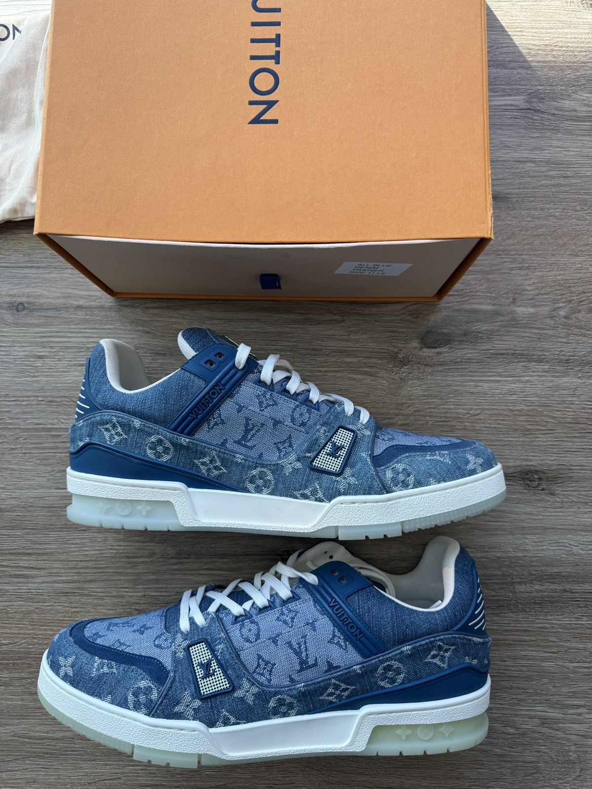 Louis Vuitton Louis Vuitton Denim trainer Sneakers Size US 12 / EU 45 - 2 Thumbnail