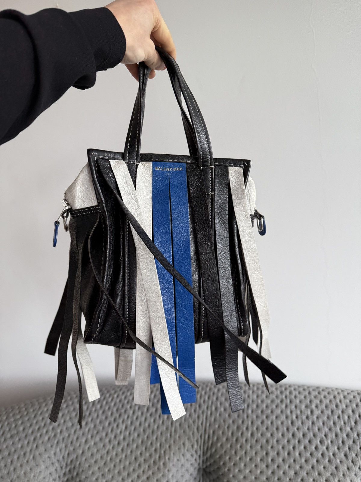 Balenciaga Balenciaga Fringed Bazar Shopper Tote Size ONE SIZE - 1 Thumbnail
