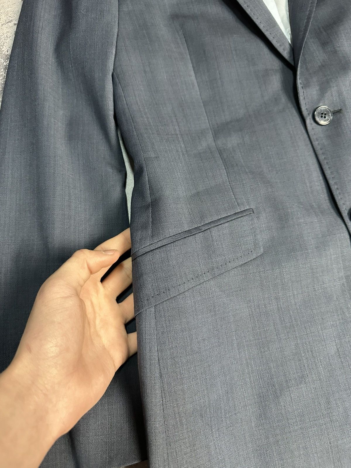 Versace Versace Jeans Couture Blazer Jacket Two Button Satin Finish Size 46R - 6 Thumbnail