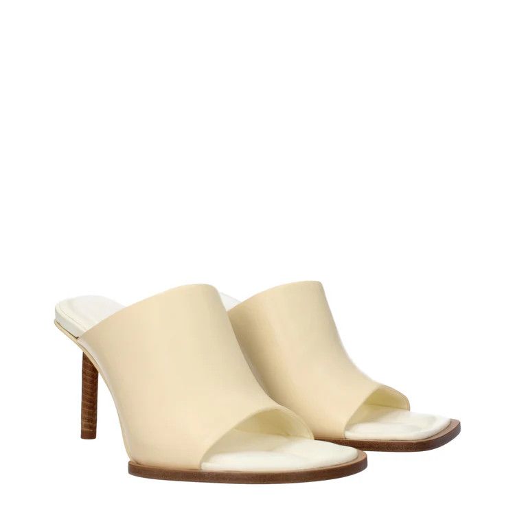 Jacquemus ob1o1e1124 Leather Sandals in Beige Size US 10 / IT 40 - 2 Thumbnail