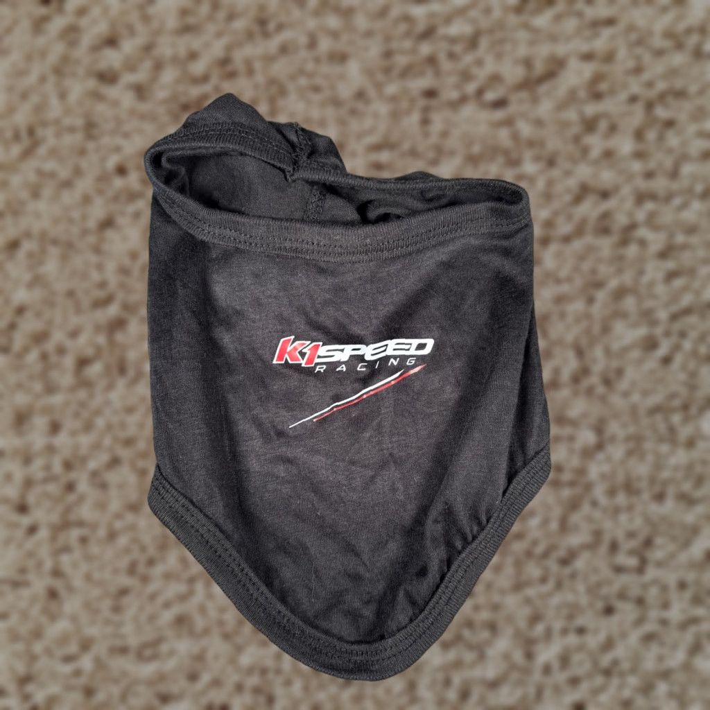 Vintage K1 Speed Racing Mask Headsock Adult Black Lightweight Jersey Fabric Balaclava Men's One Size Breathing Lightweight Adjustable Size US M / EU 48-50 / 2 - 1 Thumbnail
