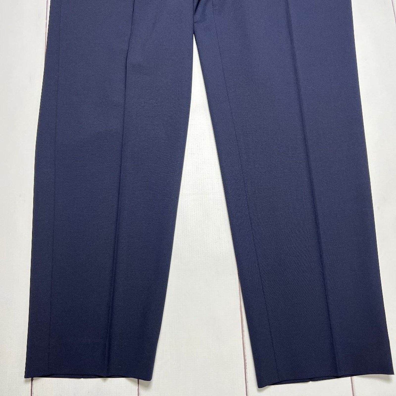St. John St. John Emma Wool Navy Straight Trousers Size 12 Size 34" / US 12 / IT 48 - 10 Thumbnail