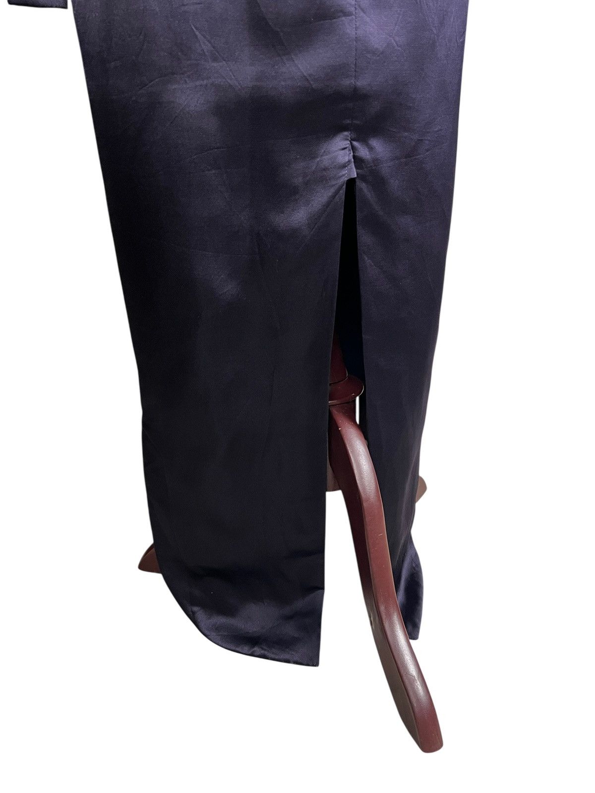 Romeo Gigli Archive 1990 Romeo Gigli Dark Purple Silk Maxi Dress Size S / US 4 / IT 40 - 22 Thumbnail