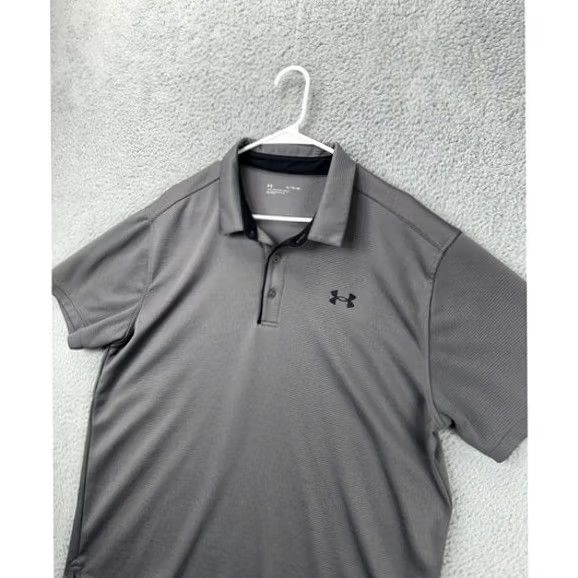 Under Armour VINTAGE Under Armour Shirt XL Grey Polo Golf Rugby Athletic Men's (Note: Vintage not present in original) Size US XL / EU 56 / 4 - 3 Thumbnail