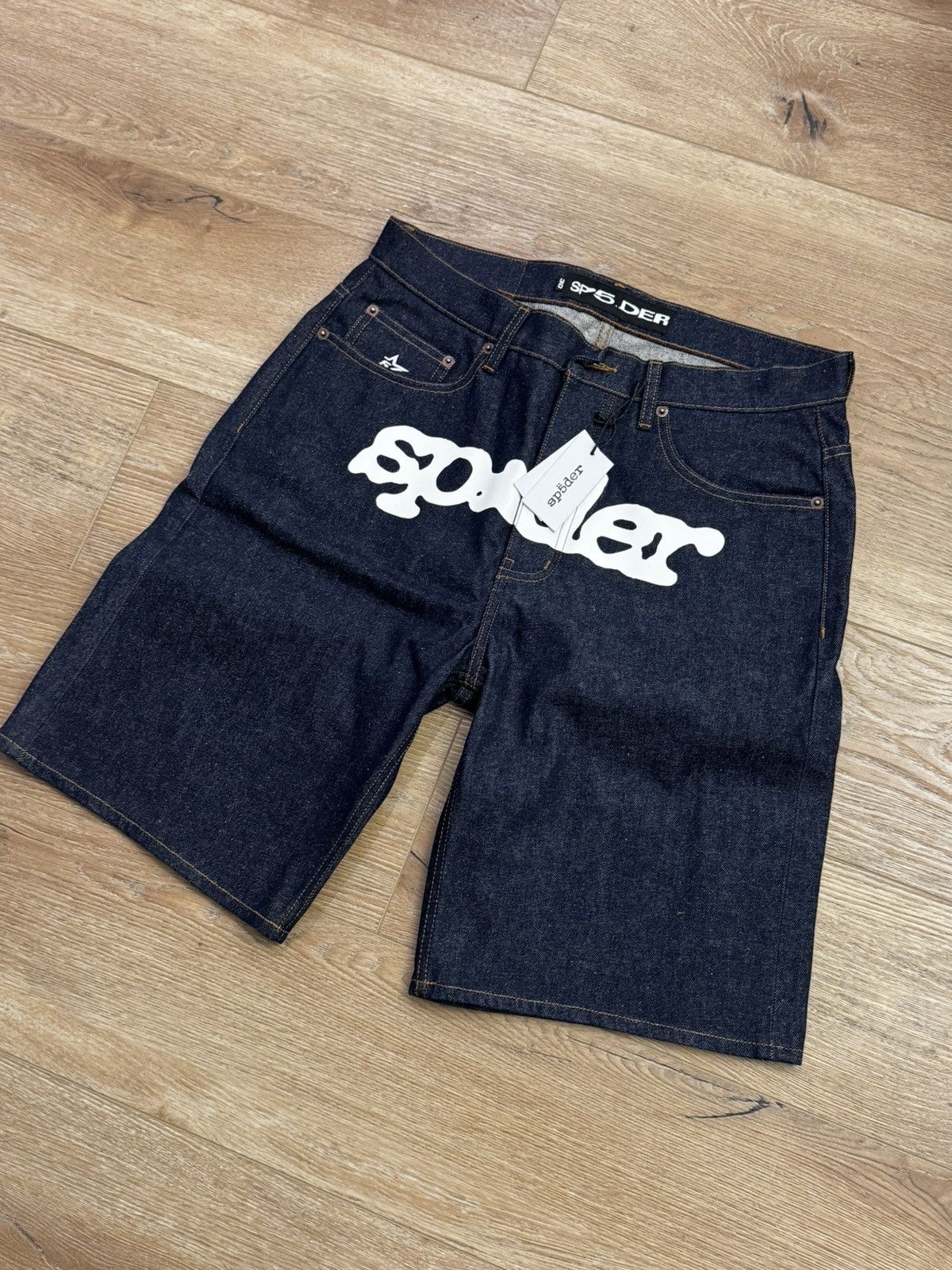 Sp5der Sp5der Denim Shorts Size US 30 / EU 46 - 1 Thumbnail