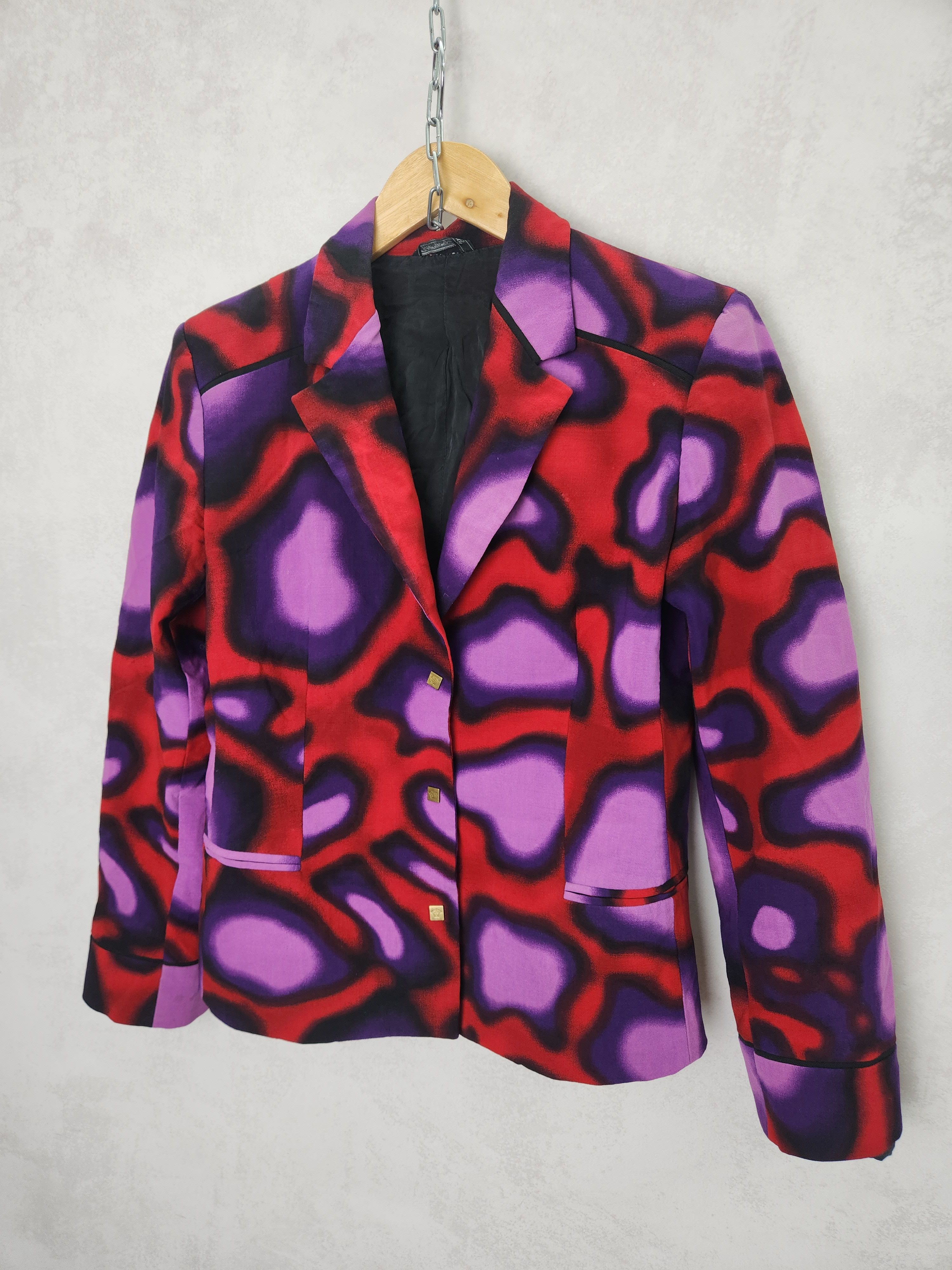 Versace Gianni Versace Multicolor Print Blazer jacket Size M / US 6-8 / IT 42-44 - 2 Thumbnail