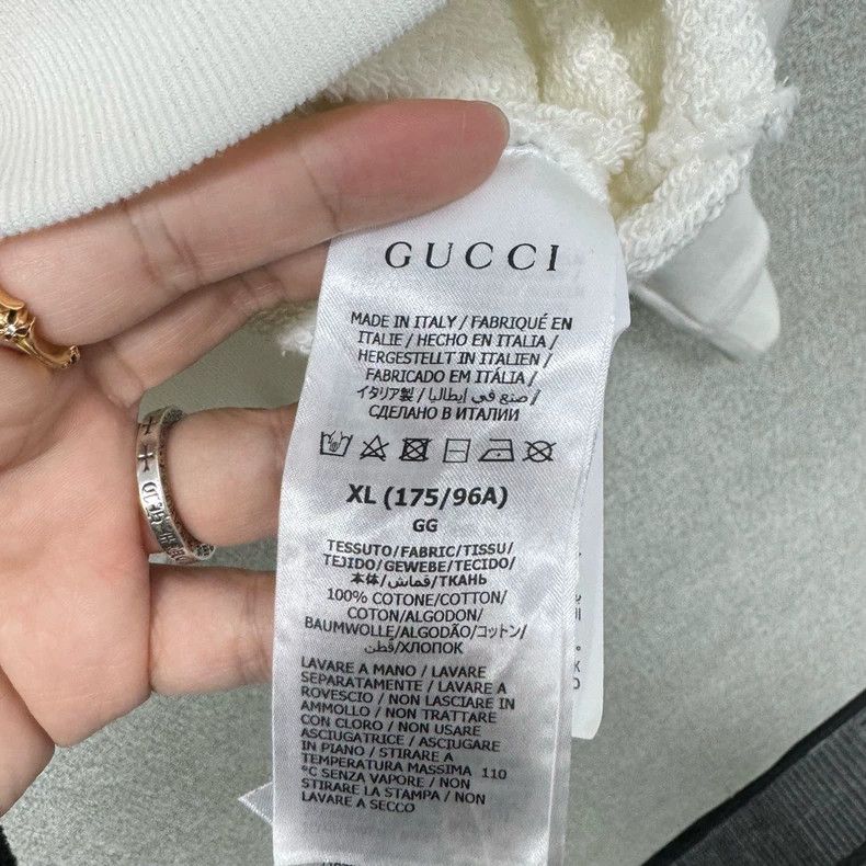 Gucci Gucci White side zipper sweatshirt Size US XL / EU 56 / 4 - 4 Thumbnail