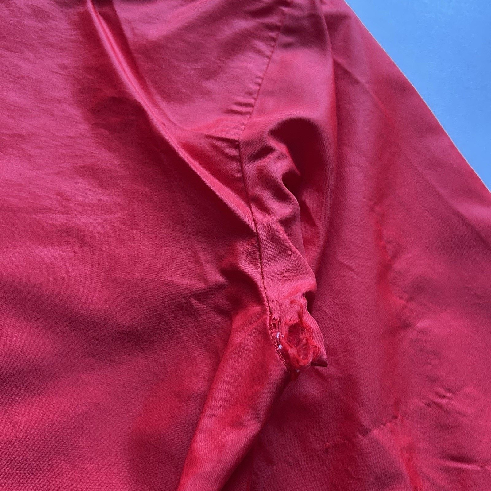 Vintage Vintage 70s Nylon Windbreaker Jacket Small Red Racing Stripe Size US S / EU 44-46 / 1 - 7 Thumbnail