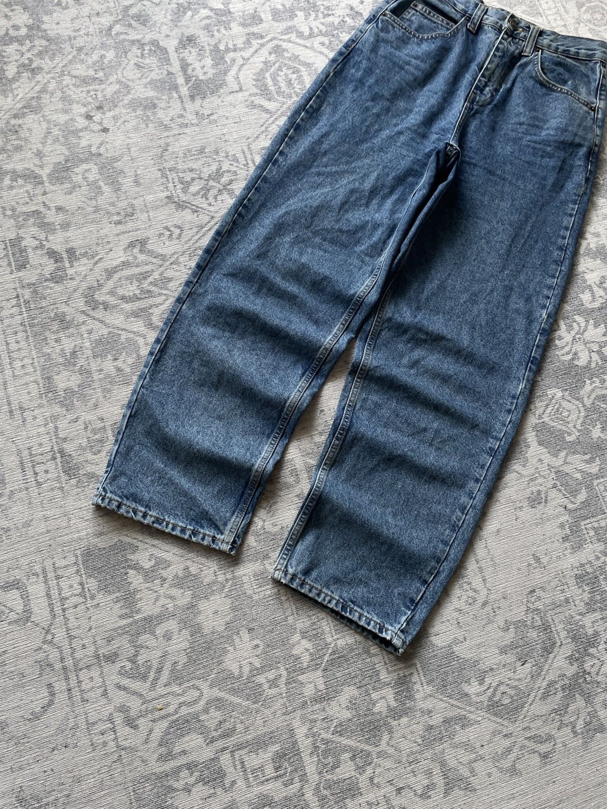 Vintage Vintage Baggy Jeans Faded Mud Washed Japanese Y2K Wide Hype Size US 30 / EU 46 - 2 Thumbnail