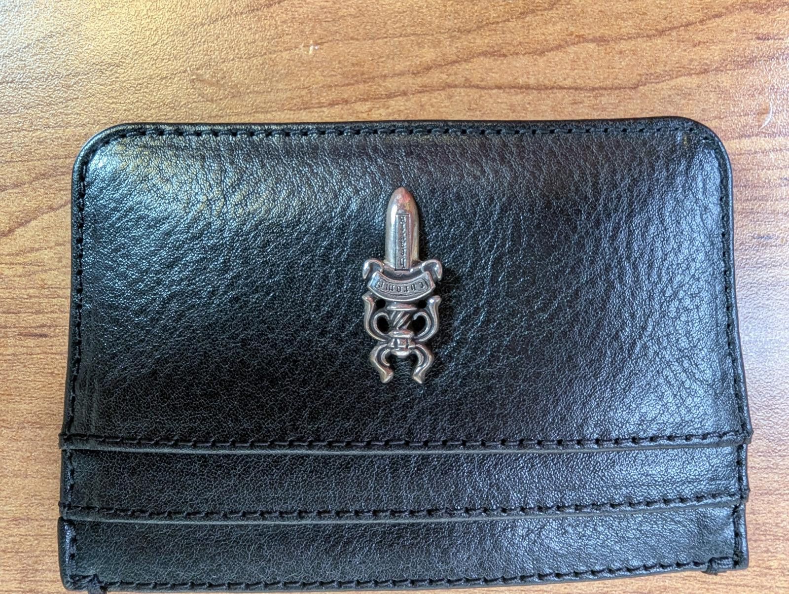 Chrome Hearts Chrome Hearts Leather Dagger Scroll Card Holder in Black Size ONE SIZE - 3 Thumbnail