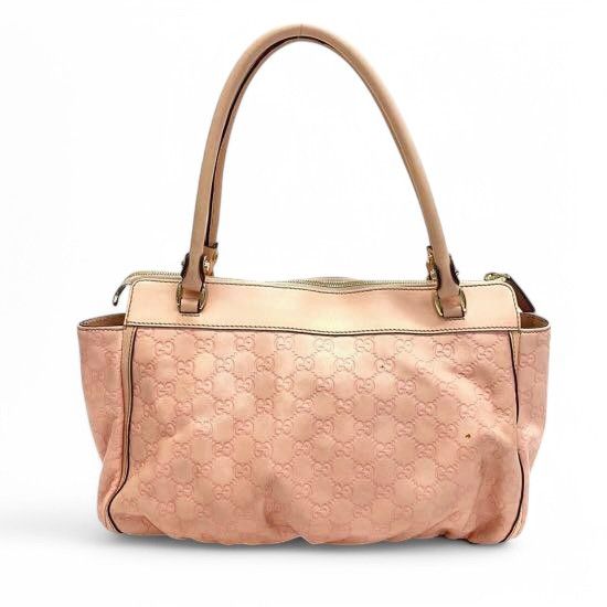 Gucci Gucci - Shima Abbey Pink Handbag Leather Shoulder Bag Rose Size ONE SIZE - 2 Thumbnail