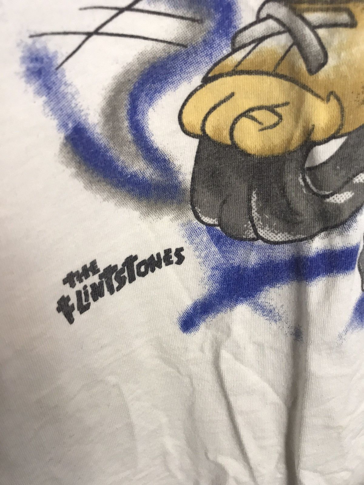 Cartoon Network Vintage 90s Flintstones hockey single stitch t-shirt Size US XL / EU 56 / 4 - 5 Thumbnail
