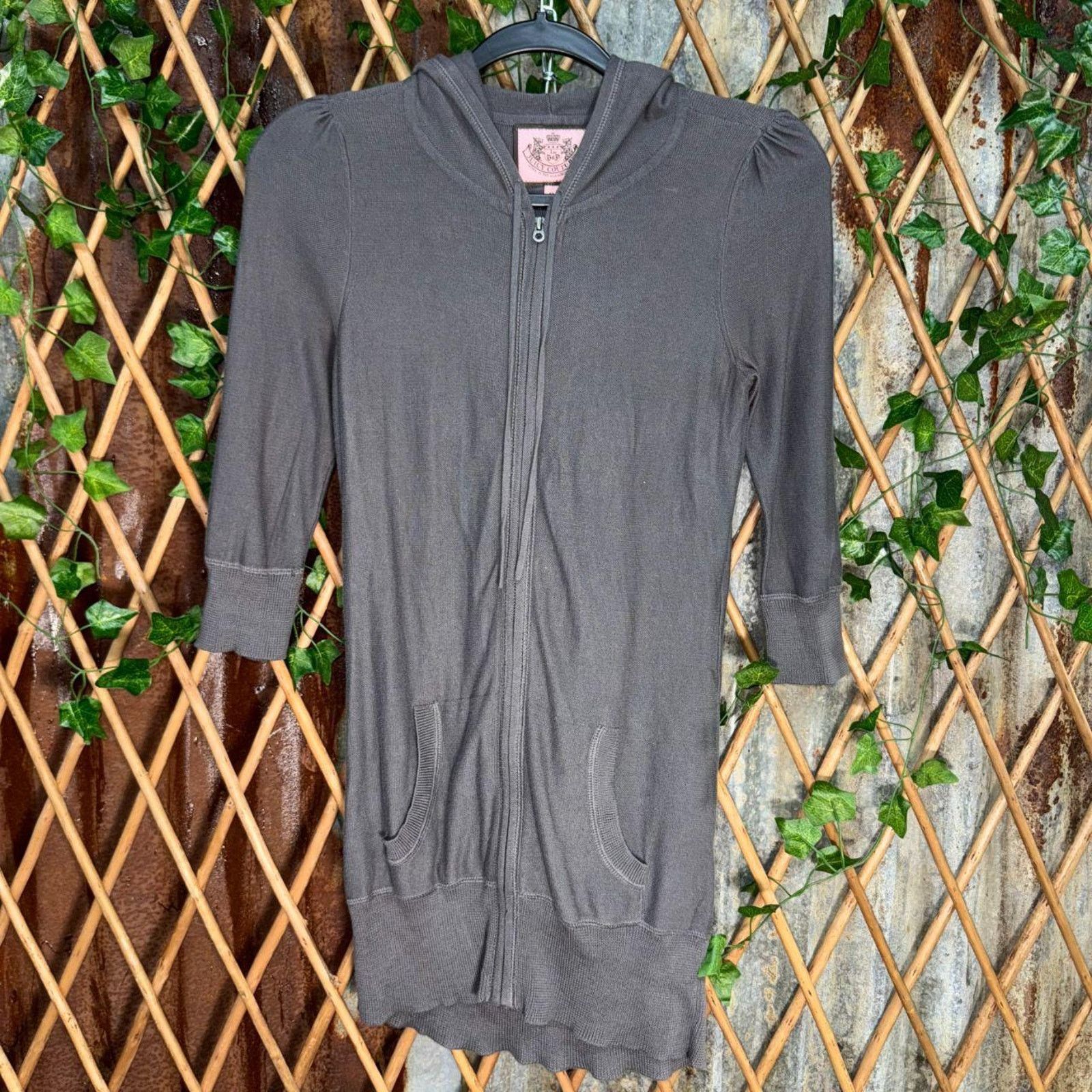Juicy Couture Vintage y2k juicy couture femme 00s women long zip up hoodie Size S / US 4 / IT 40 - 1 Thumbnail