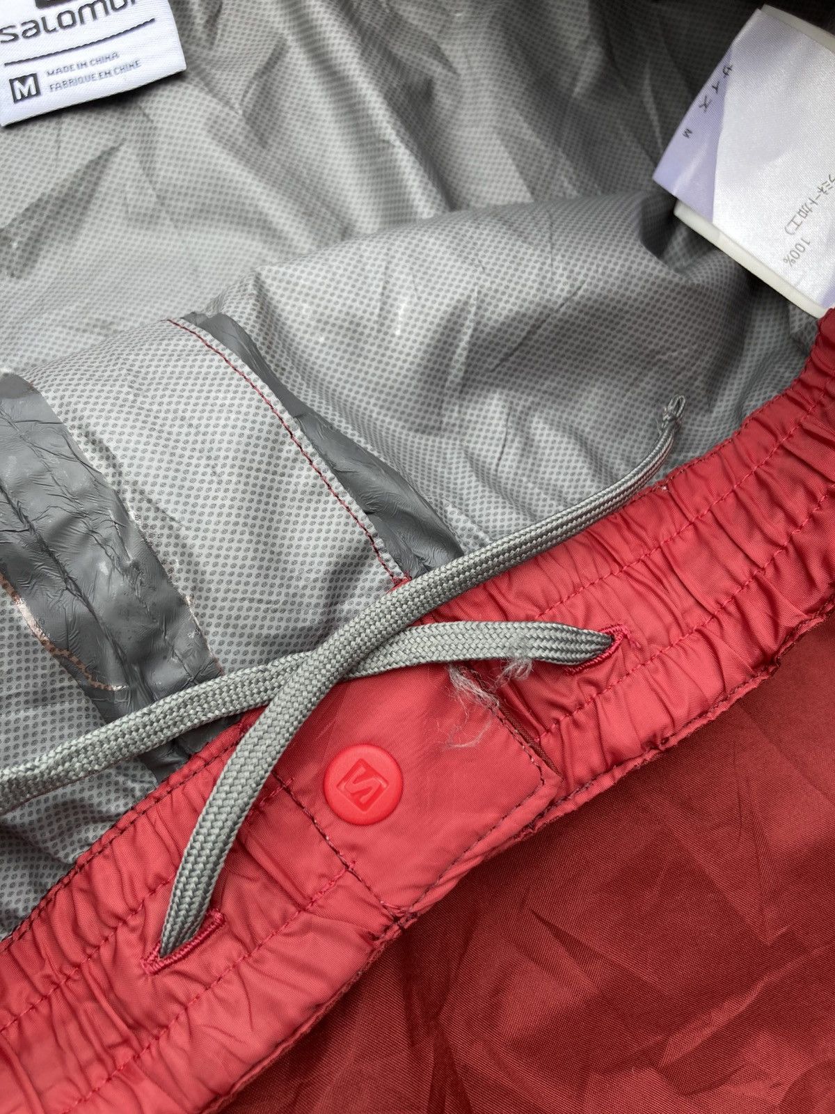 Salomon Salomon Maroon Polyester Track Insulated Thermal Pants Size US 32 / EU 48 - 7 Thumbnail