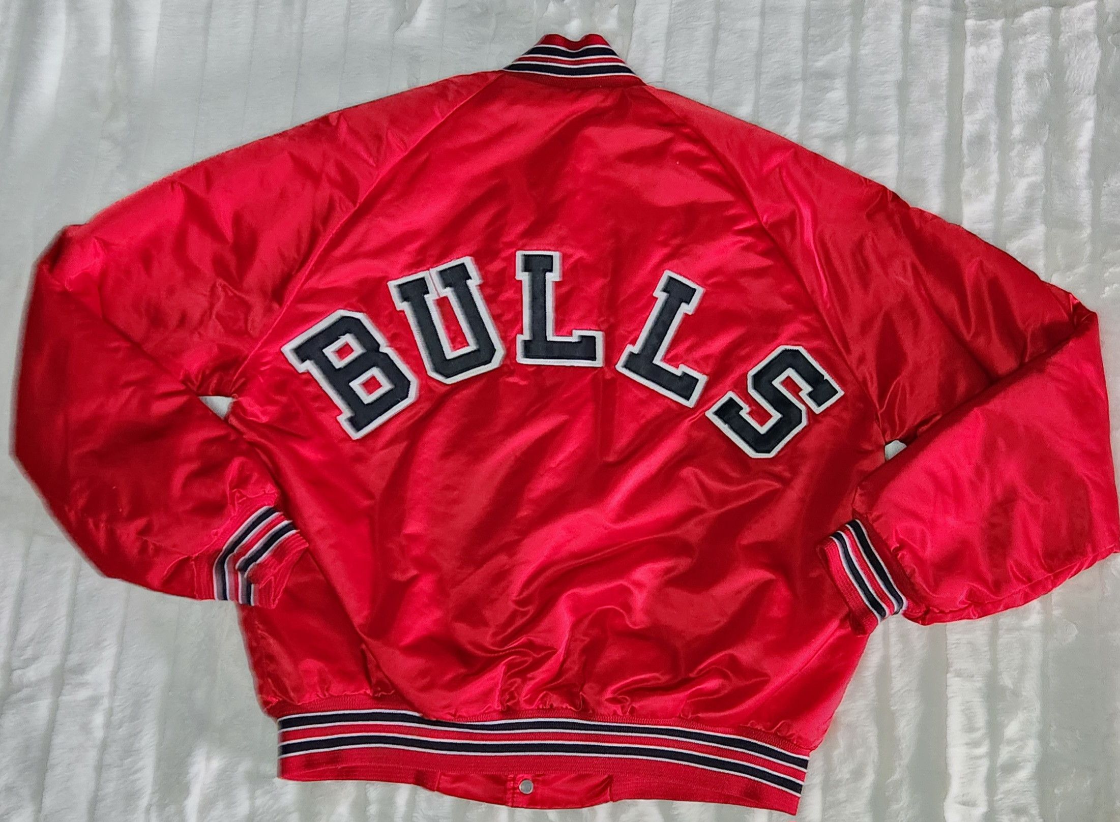 Chicago Bulls Vintage 80s Chalk Line Bomber NBA Medium