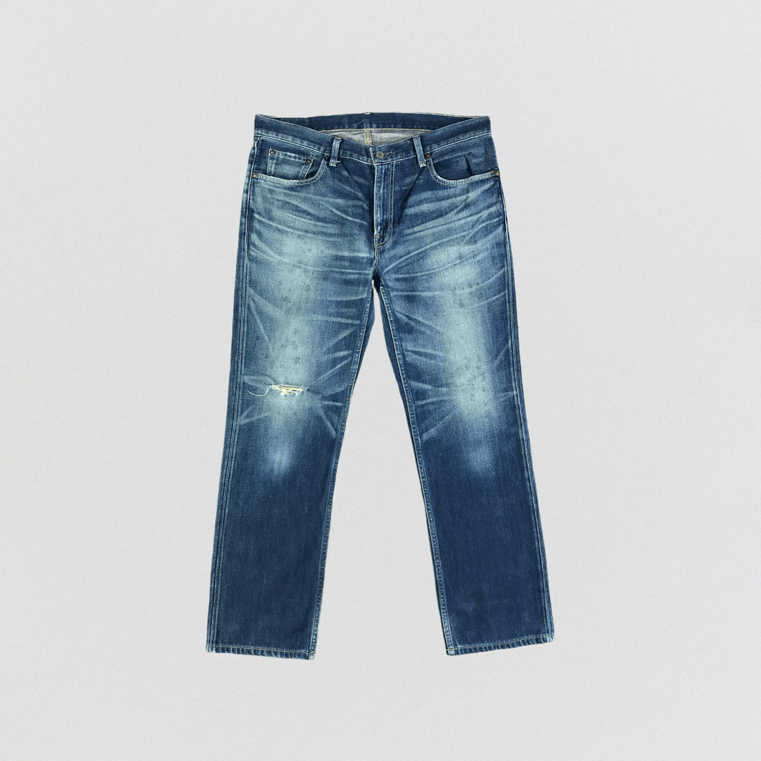 image of 90's Vintage Blue Wash Levis 502 Jeans-Jm3271, Men's (Size 38)