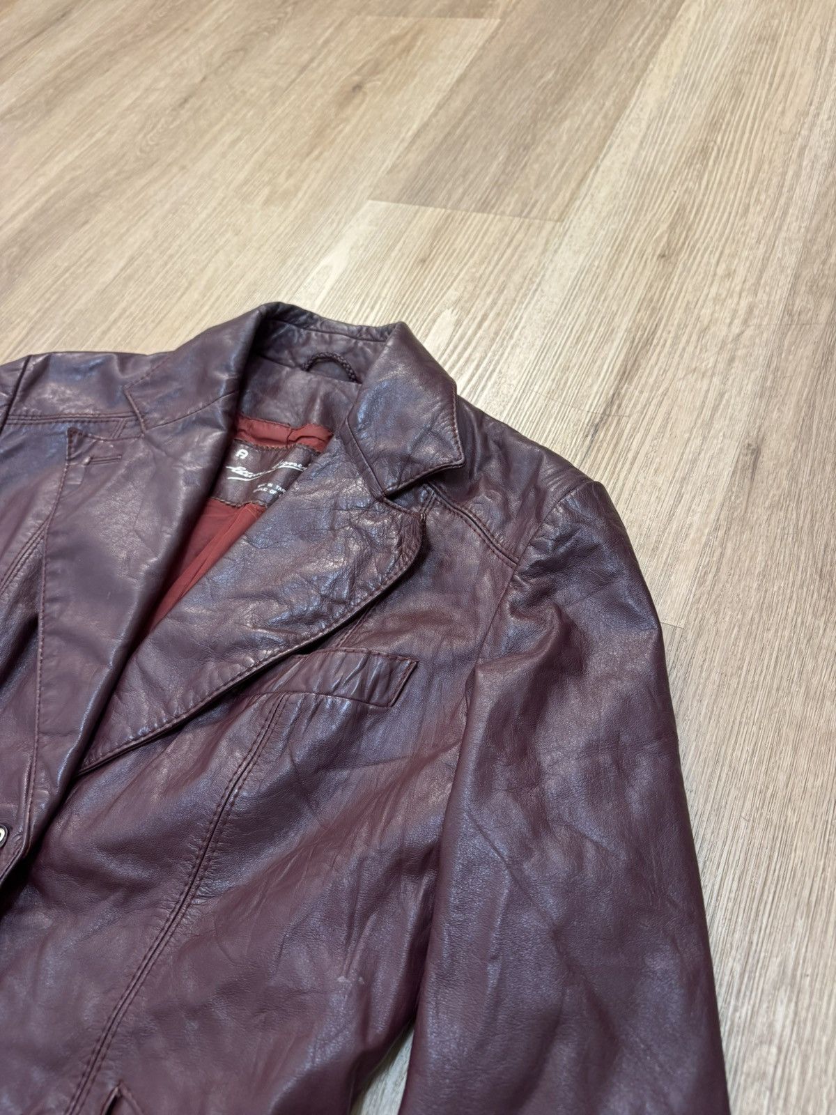 Etienne Aigner Etienne Aigner Vintage 70s 1970 Leather Blazer Jacket Taiwan Size M / US 6-8 / IT 42-44 - 7 Thumbnail