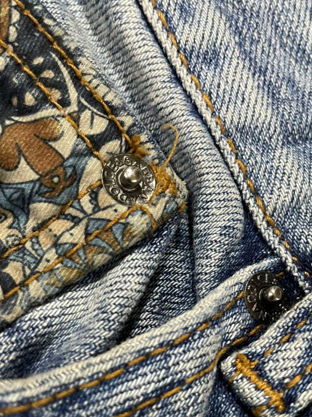 Dolce & Gabbana Designer Nice Design Japan Shasiko Boro Jeans Size US 32 / EU 48 - 21 Thumbnail