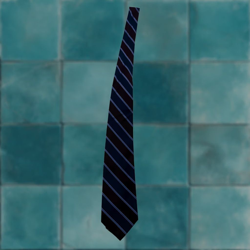 Brooks Brothers Brooks Brothers Makers Tie Mens One Size Blue Burgundy Silk Striped Made In USA Size ONE SIZE - 1 Thumbnail