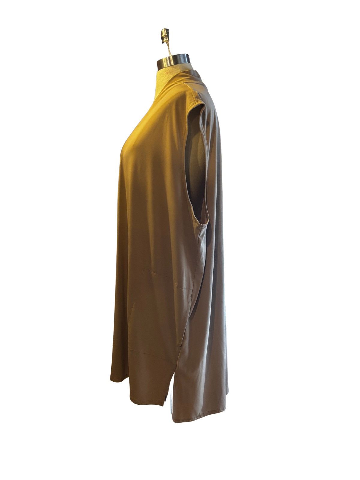Other Beautiful tan sleeveless Cardigan.wt1225 Size 3XL / US 20-22 - 3 Thumbnail