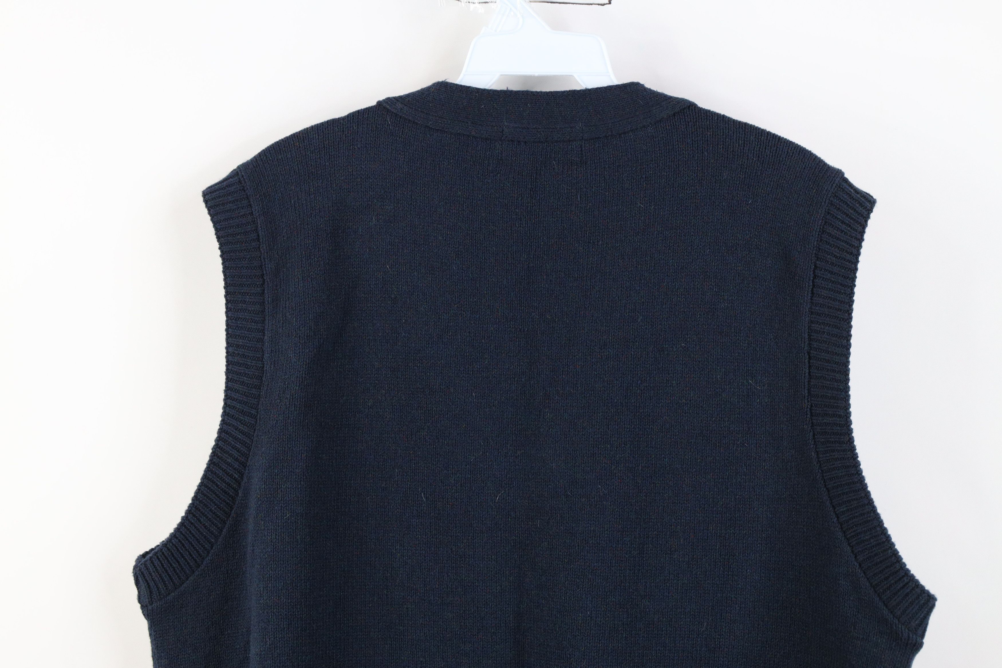 Brooks Brothers Vintage Brooks Brothers Pima Cotton Knit Sweater Vest Black Size US XL / EU 56 / 4 - 10 Thumbnail
