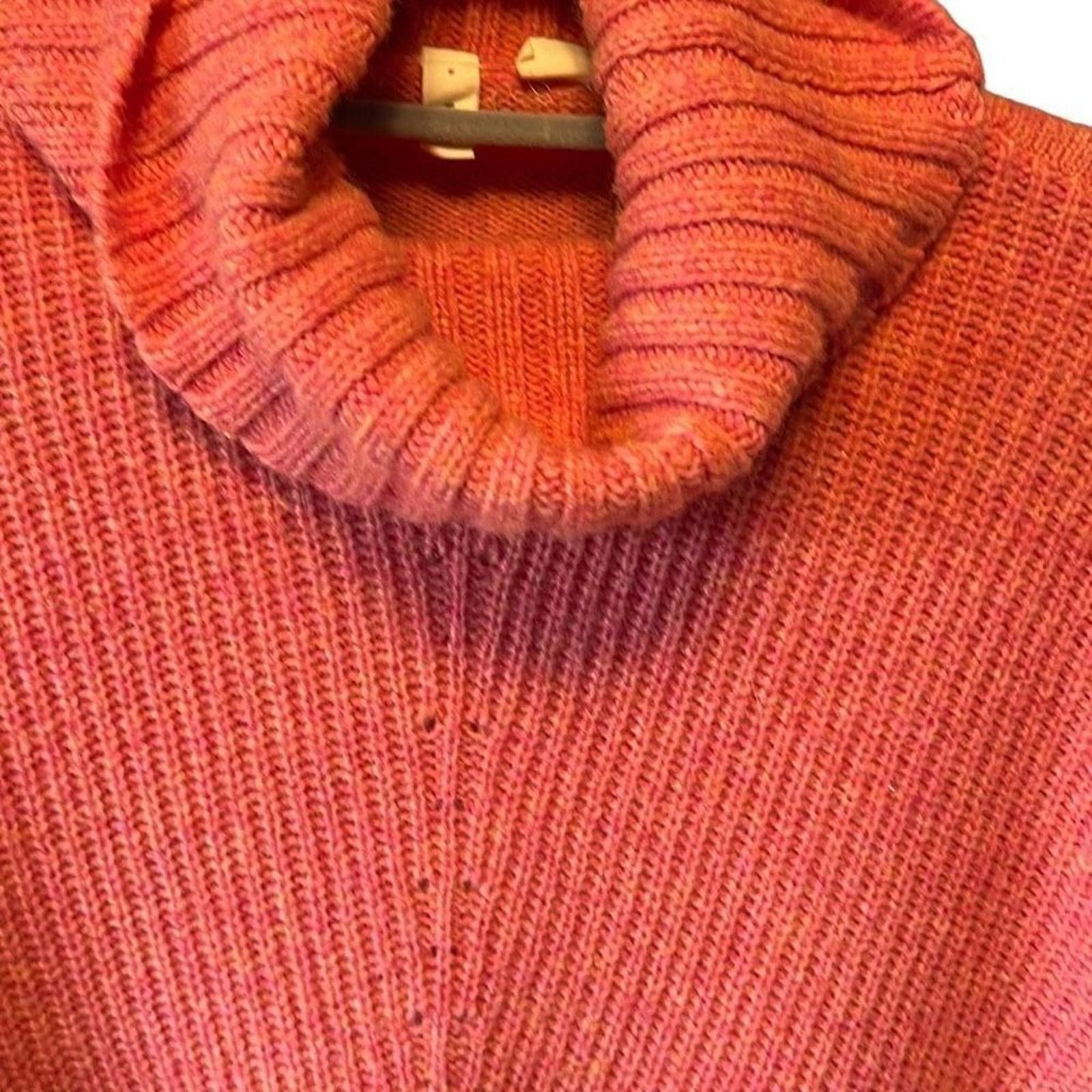 Designer Anthropologie Moth peachy pink sweater size s Size S / US 4 / IT 40 - 2 Thumbnail