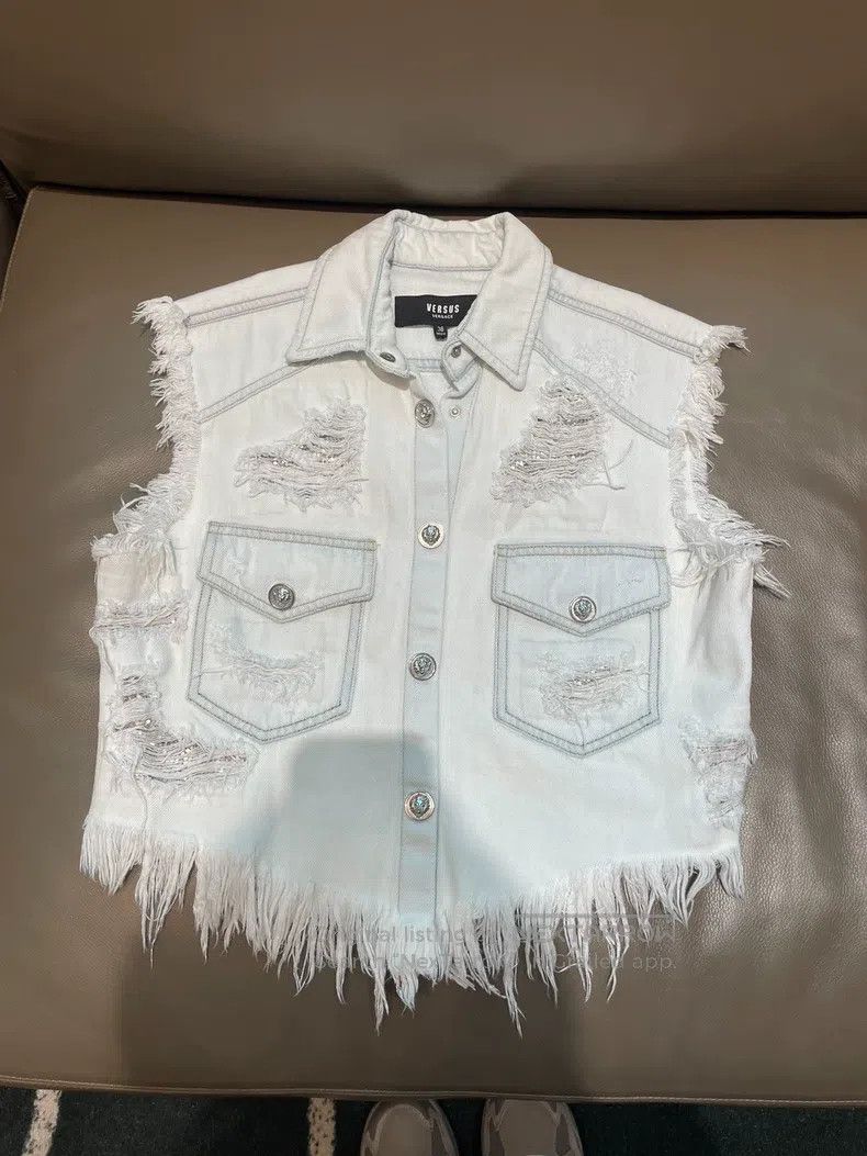 Versace Versace Denim vest Size US M / EU 48-50 / 2 - 1 Thumbnail