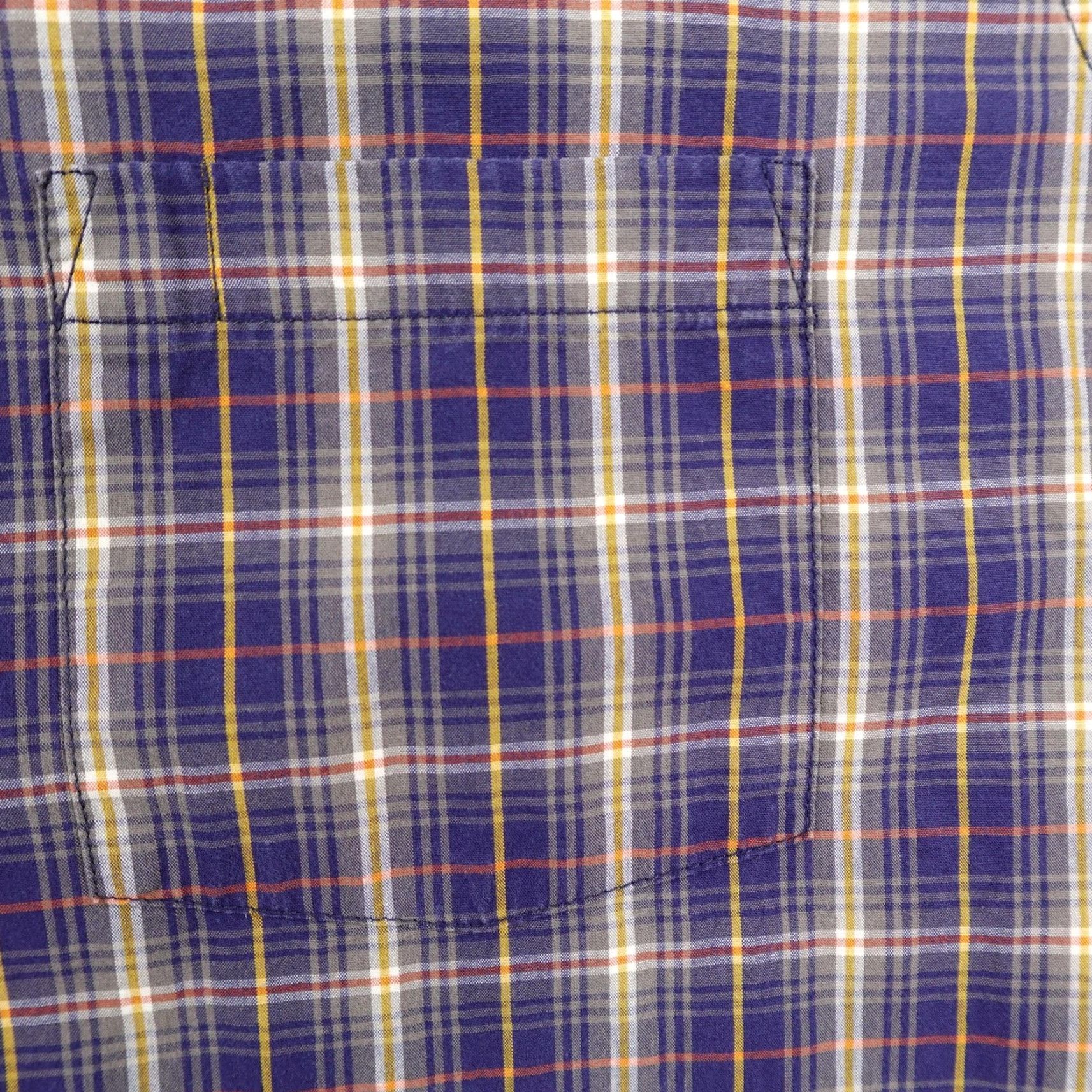 Vintage VINTAGE Big Mac Shirt Mens 2XL Tall Blue Orange Plaid Button-Up Work Utility Y2K Shirt Size US XXL / EU 58 / 5 - 3 Thumbnail