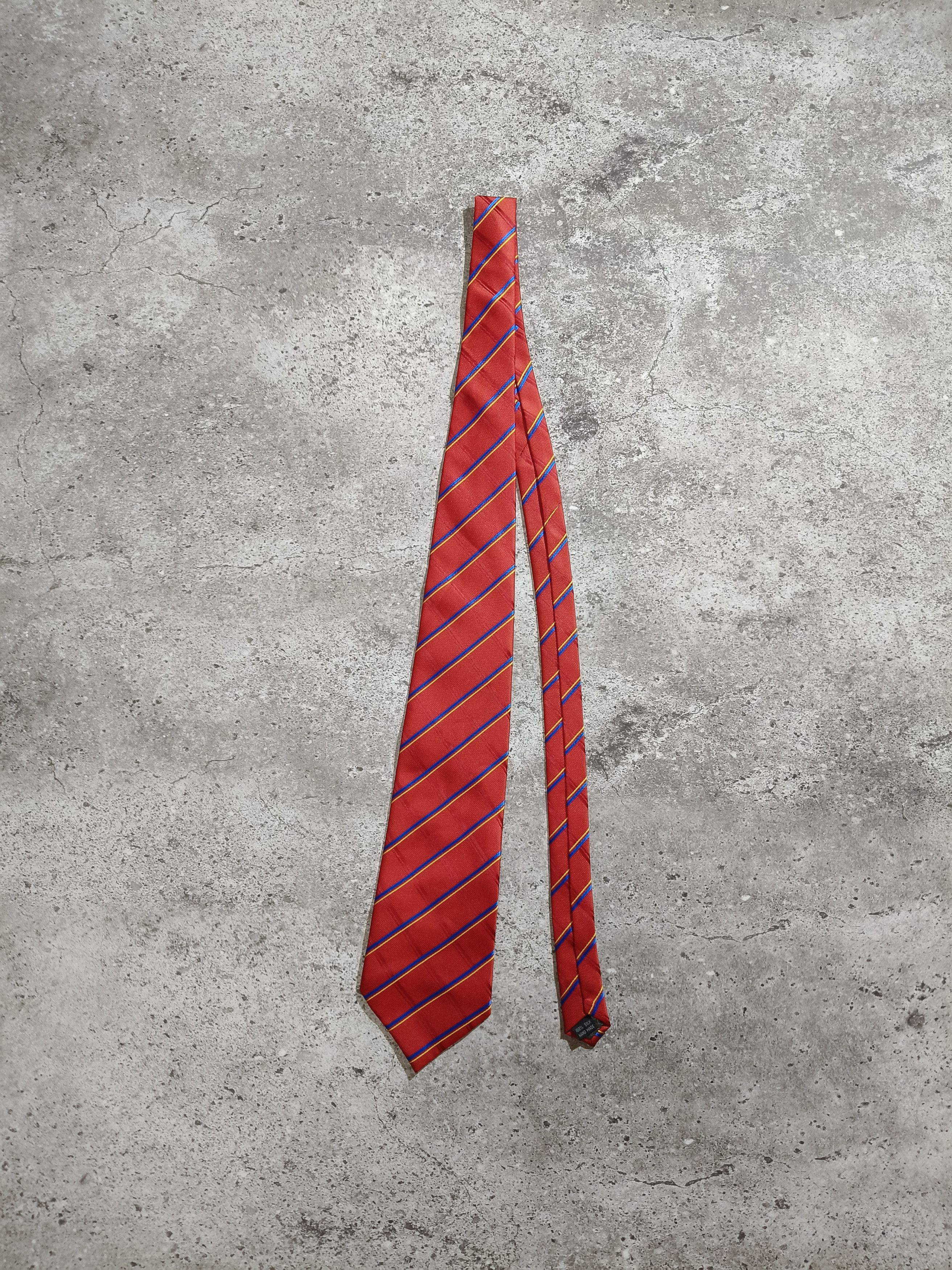 Hermes Hermes Silk Tie Red Size ONE SIZE - 3 Thumbnail