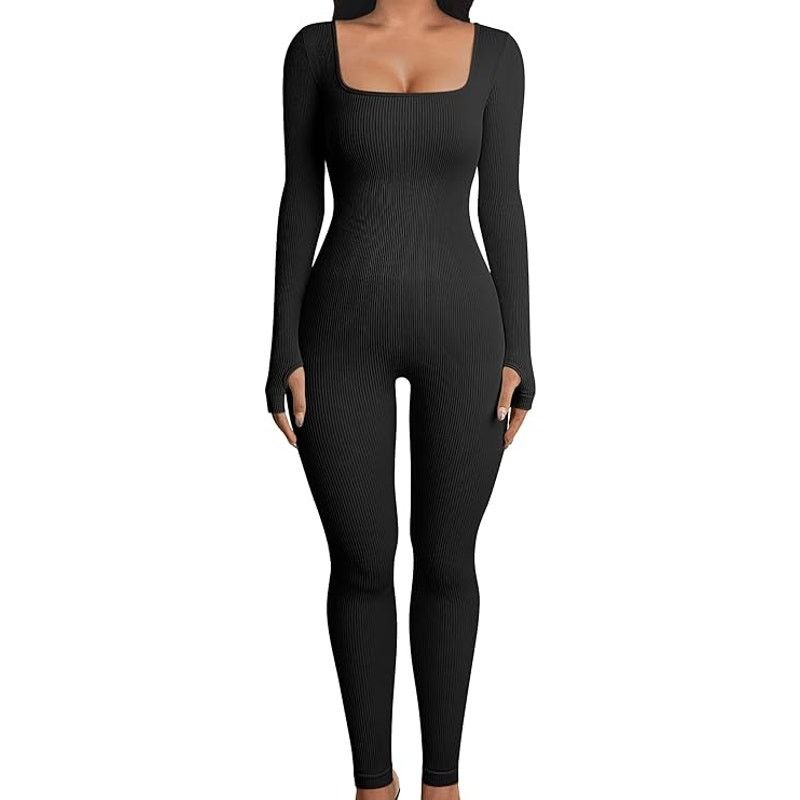 Other OQQ Women Long Sleeve Yoga Jumpsuits Workout Size L / US 10 / IT 46 - 1 Thumbnail