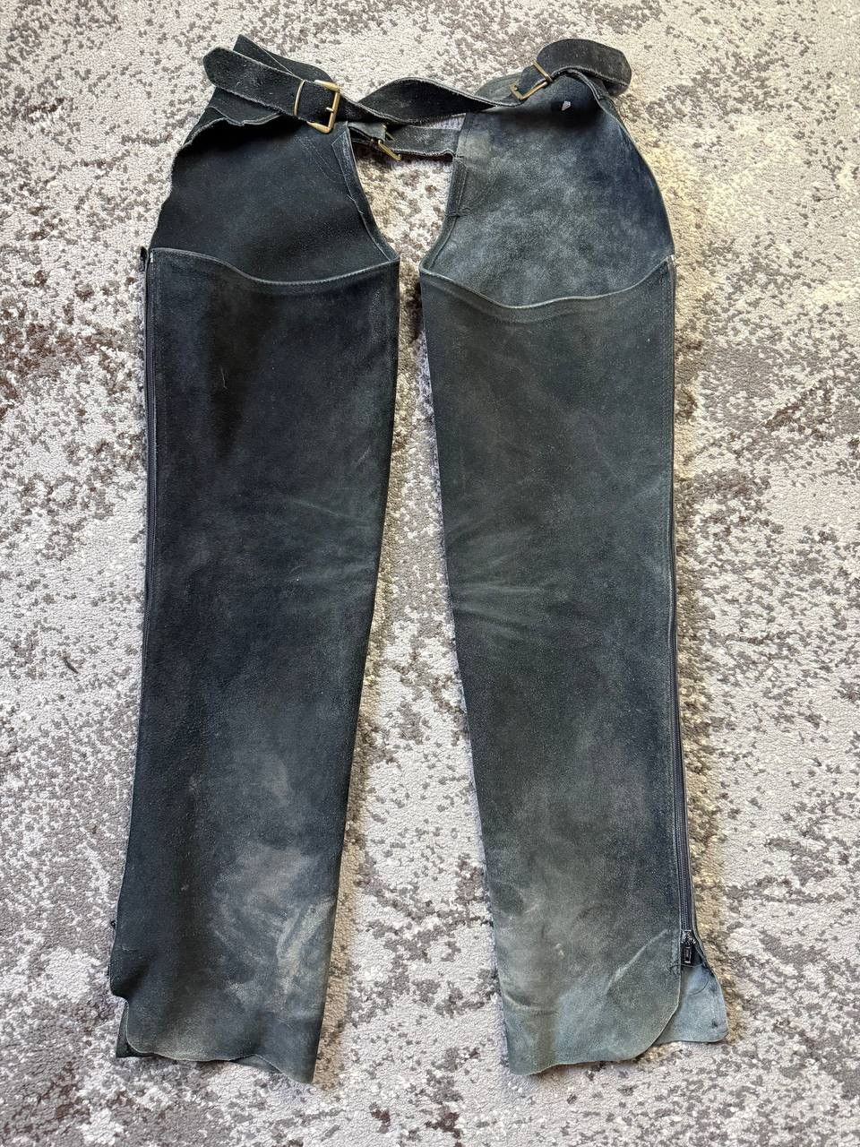 Japanese Brand Vintage y2k Opium Owens Style Suede Chaps Biker pants Size US 34 / EU 50 - 4 Thumbnail