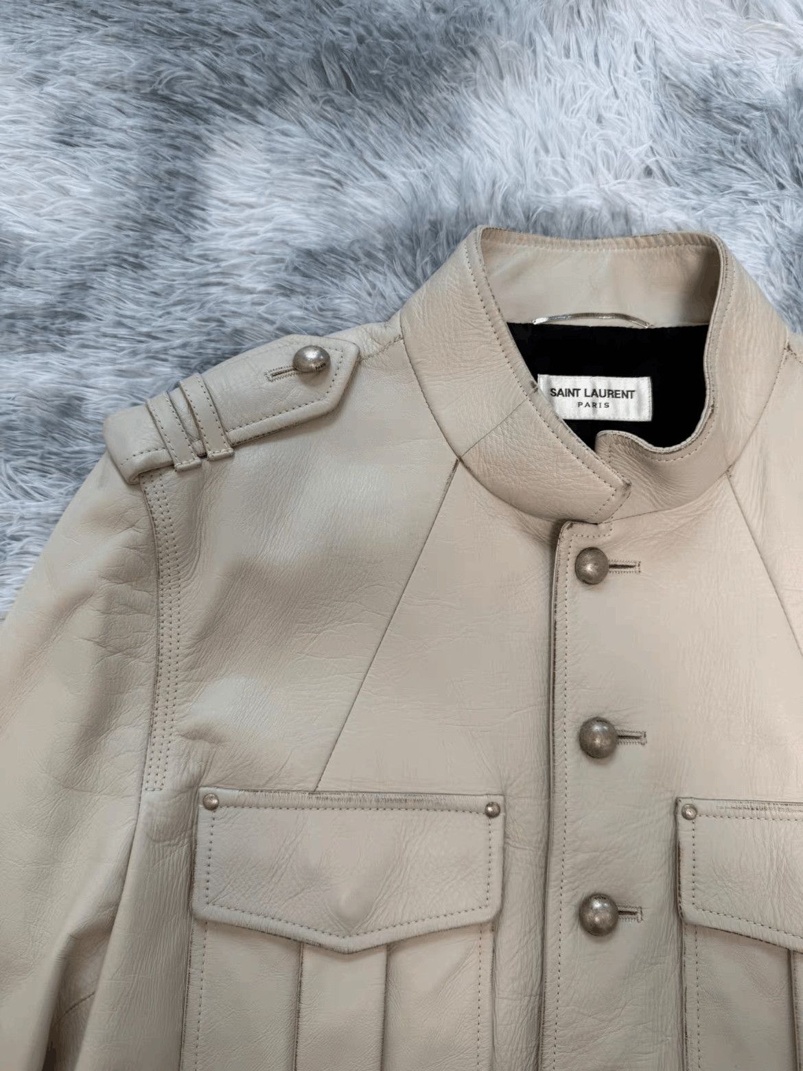 Saint Laurent Paris Saint Laurent Paris Sz 50 Saint Laurent Paris Golden Butto Size US M / EU 48-50 / 2 - 2 Thumbnail