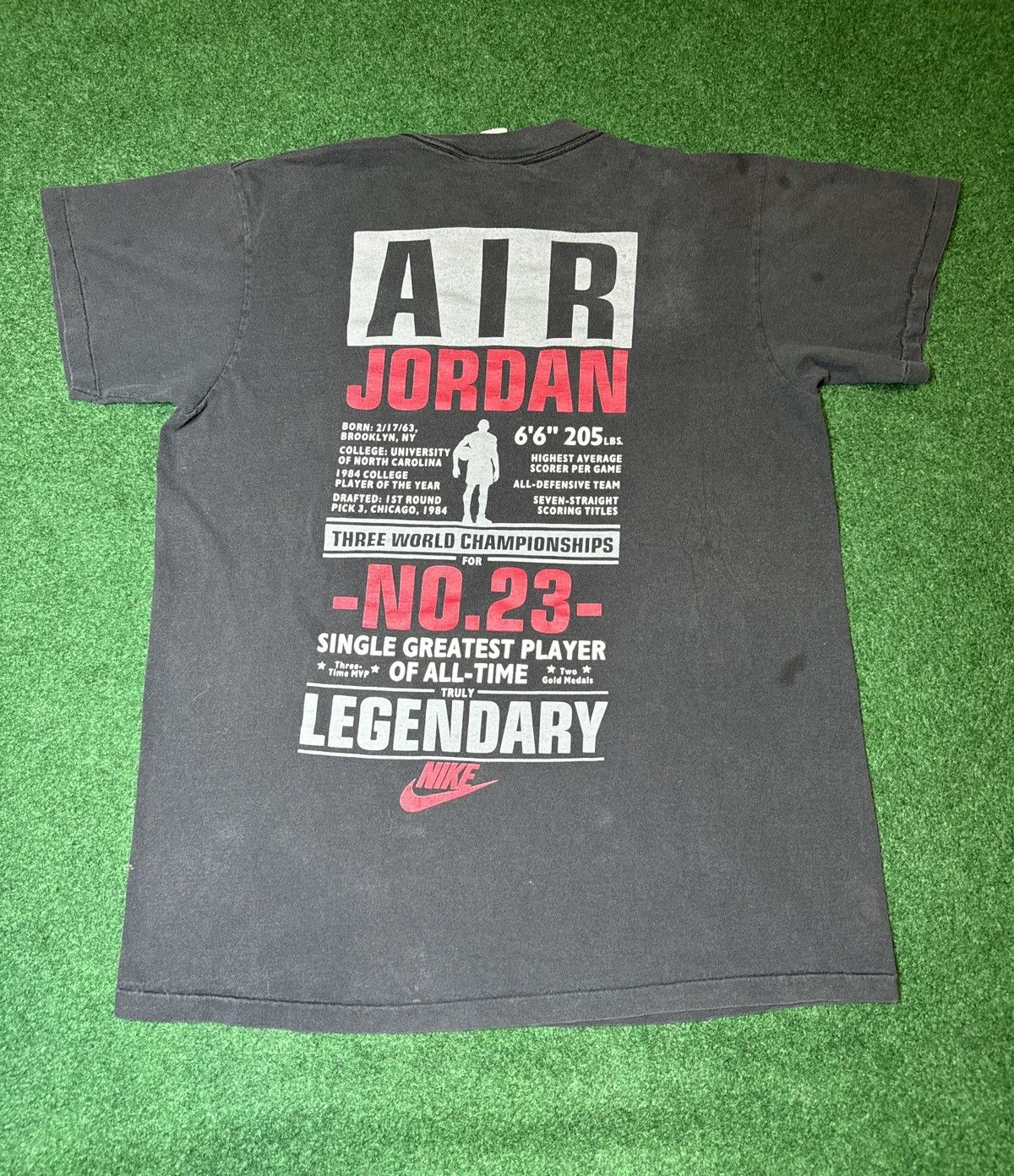 Vintage 90s Michael Jordan Original Nike GOAT NBA T Shirt
