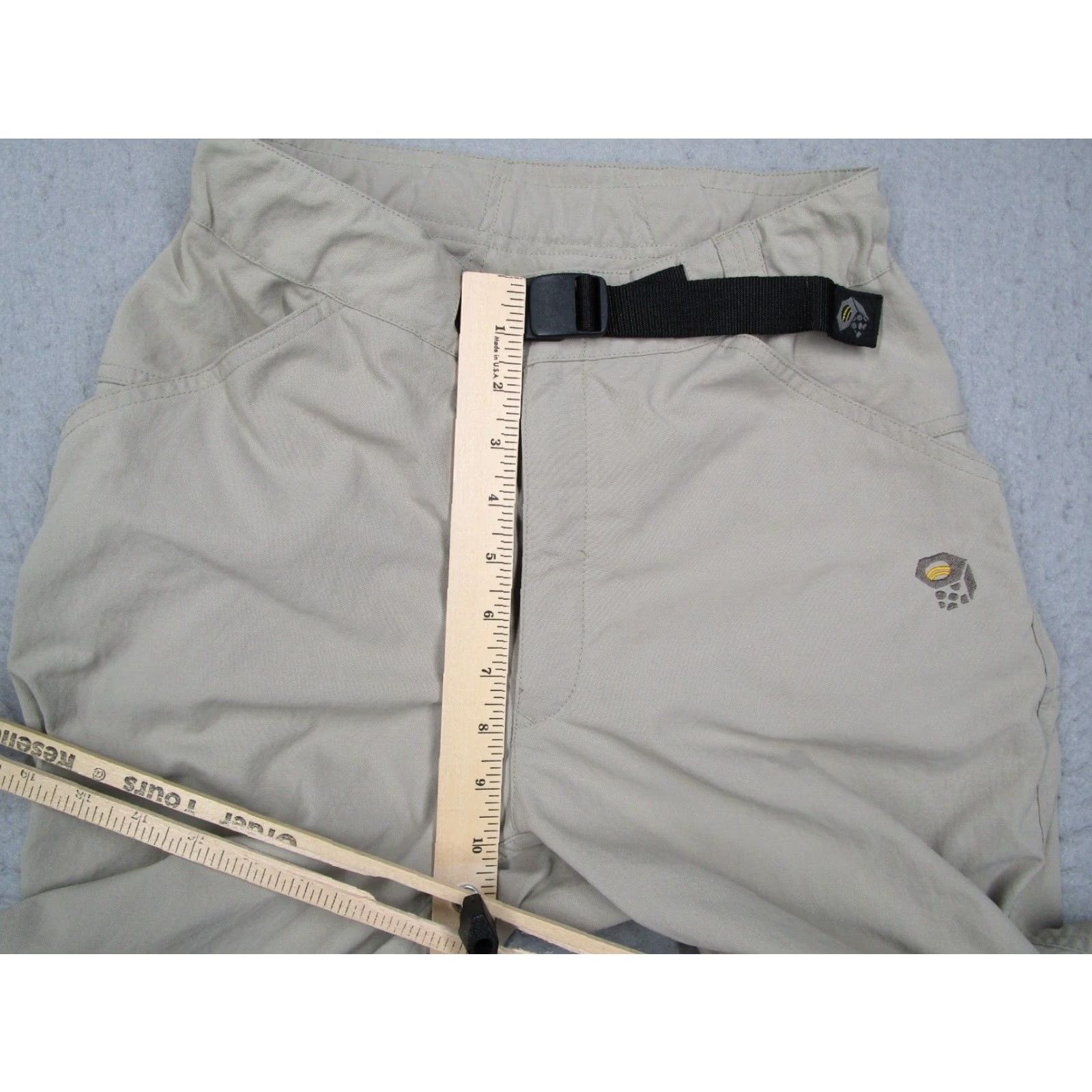 Mountain Hardwear MOUNTAIN HARDWEAR Women Beige belted hiking pants - 100% nylon, Regular, Size 8, Pants, Bohemian, City, Nature, Outdoor, Fall, Spring, Summer, Womens Size 30" / US 8 / IT 44 - 3 Thumbnail