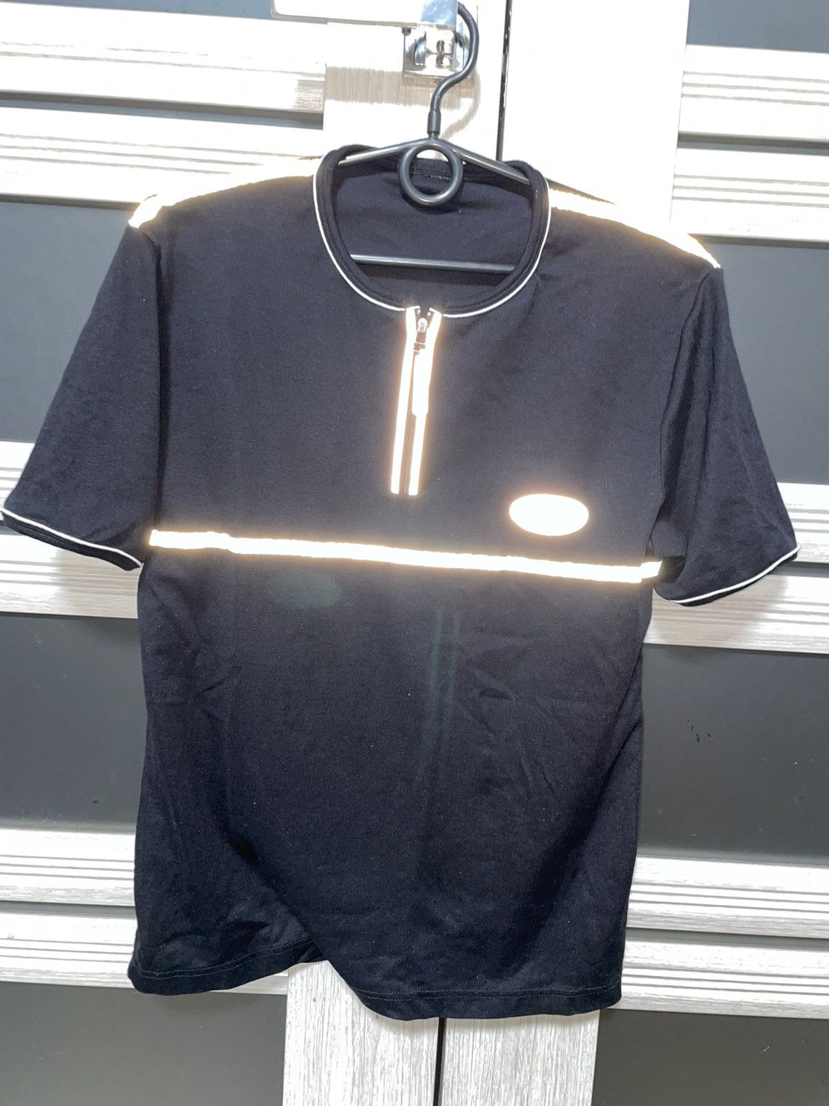 Oakley × Vintage Vintage 2000’s Reflective Oakley T Shirt Y2K Hype Gorpcore Size US M / EU 48-50 / 2 - 2 Thumbnail